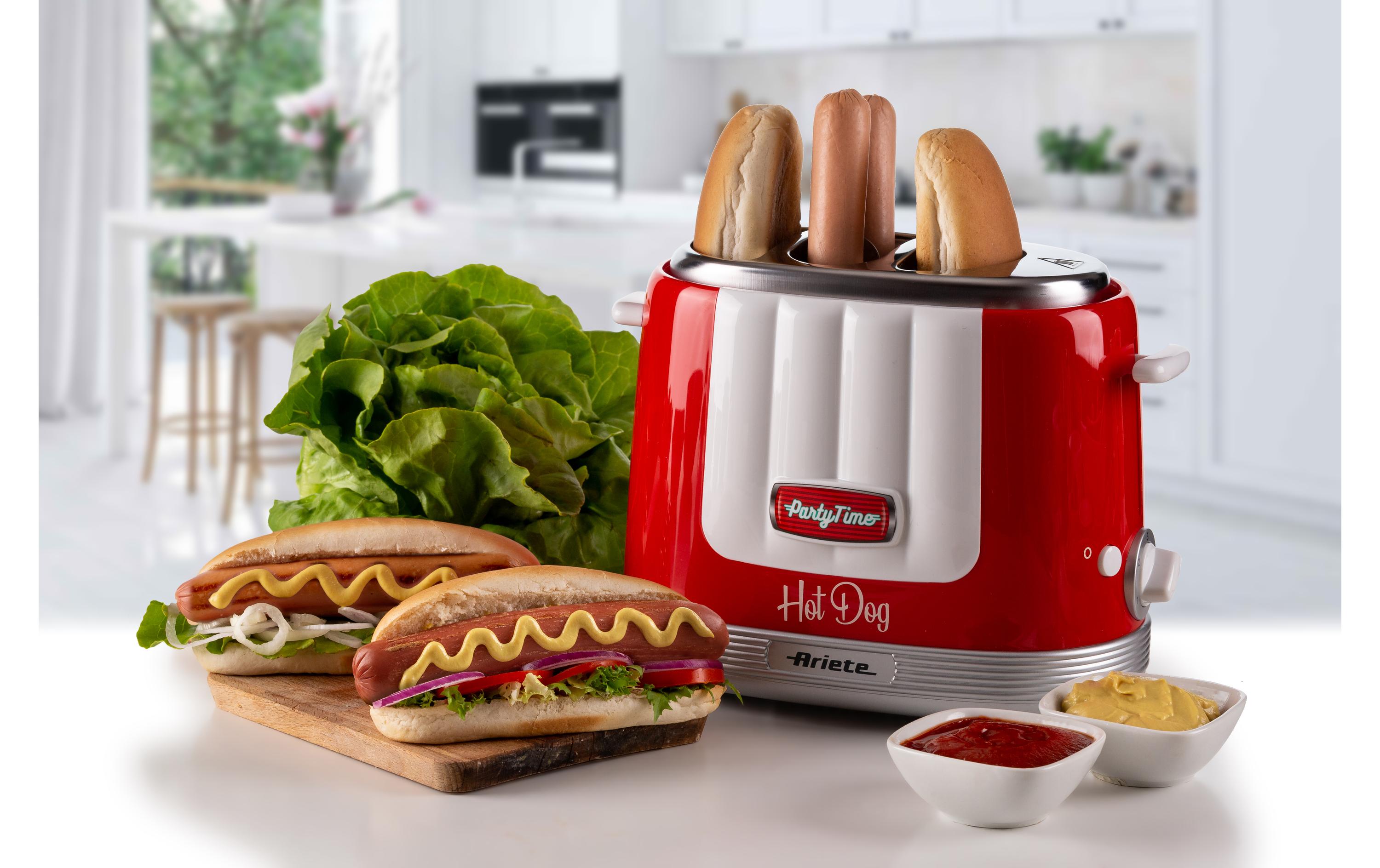 Ariete Hot Dog Maschine Party Time ARI-206-RD Rot/Weiss