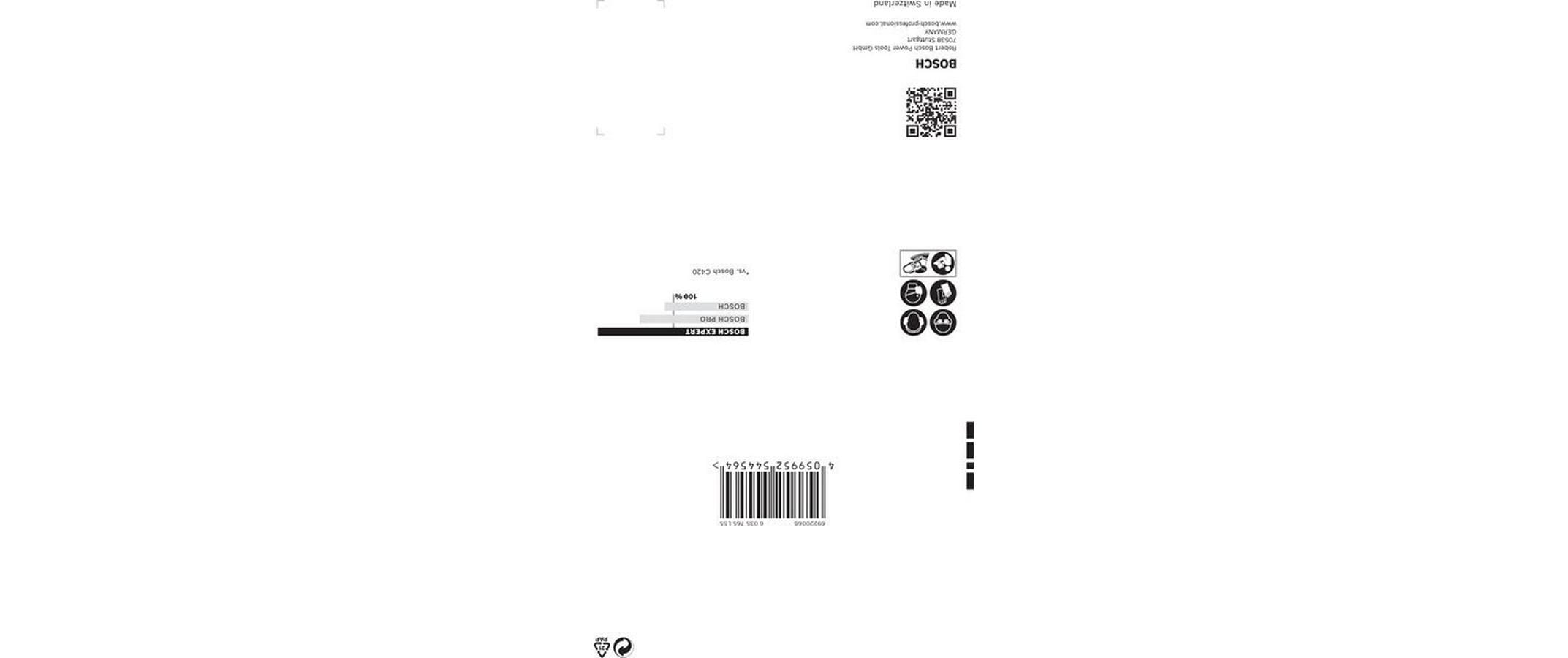 Bosch Professional Schleifpapier EXPERT C470, 100 x 150 mm, G 180, 10-tlg.