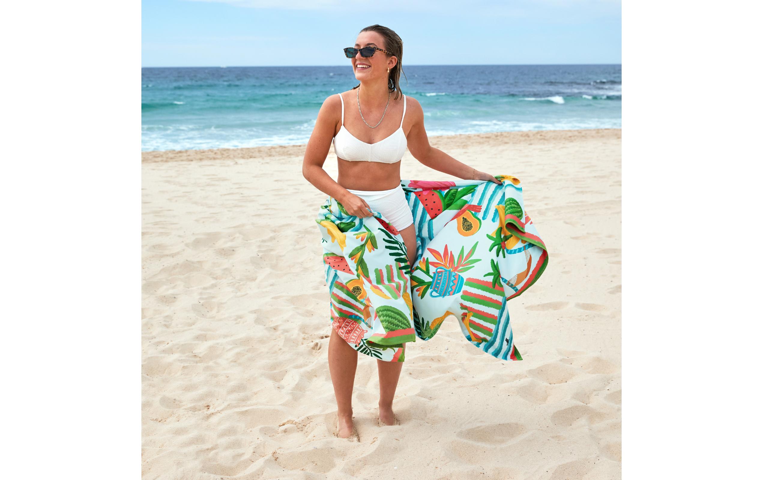 Dock & Bay Strandtuch Tropicana Treat 200 cm x 90 cm, Mehrfarbig