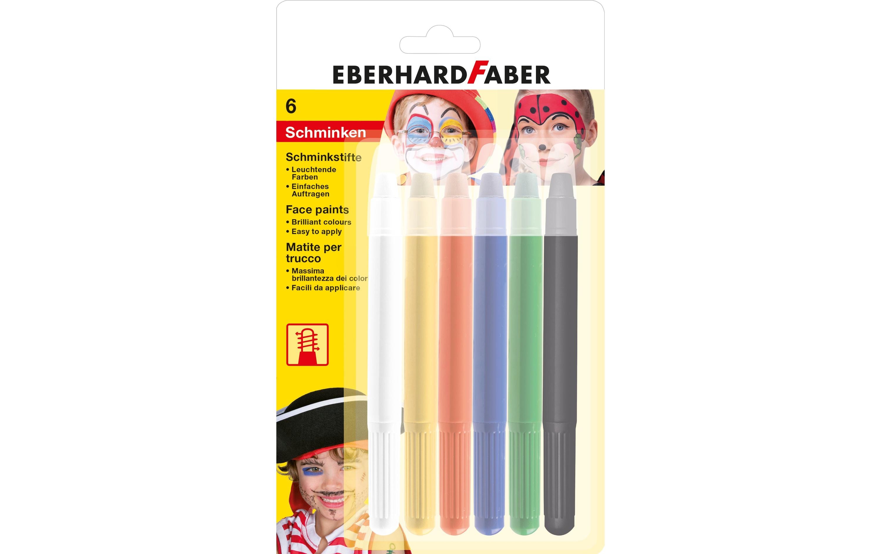 Eberhard Faber Schminkfarbe 6 Stück