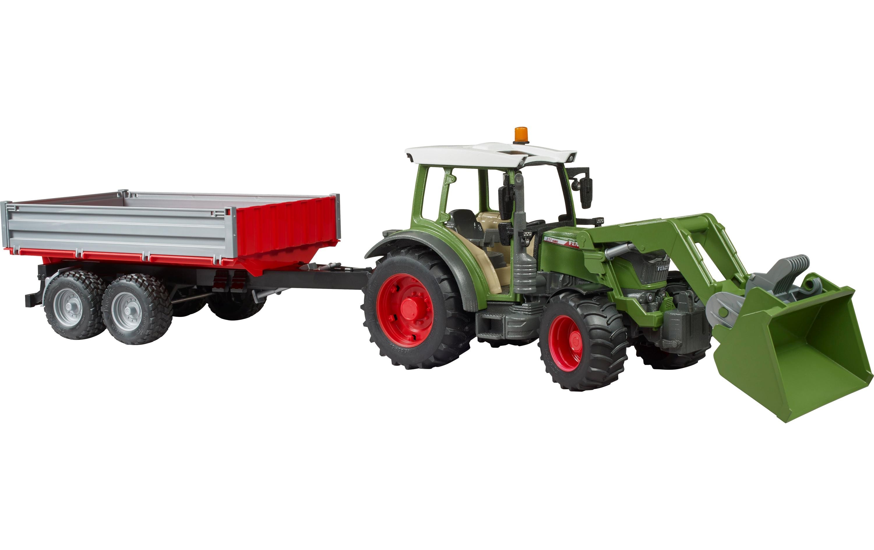 Bruder Spielwaren Track Builder Fendt Vario 211 mit Frontlader