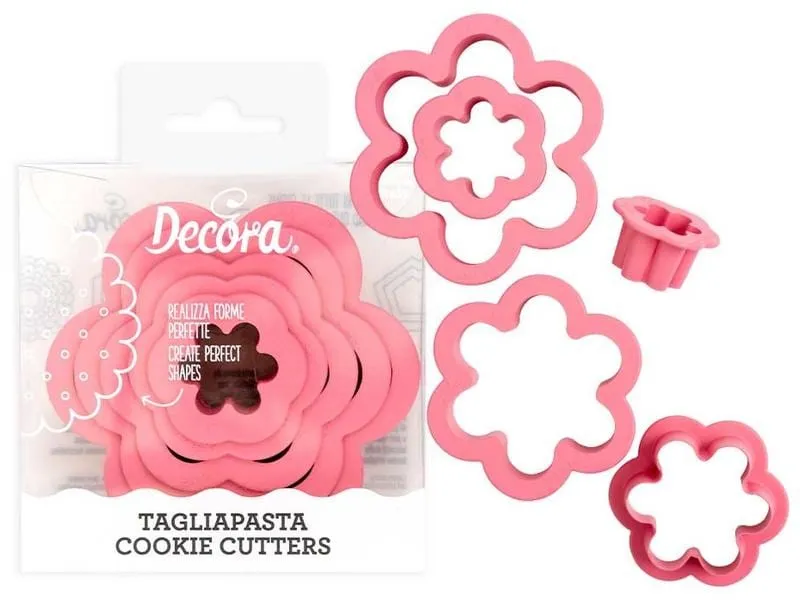 Decora Guetzli-Ausstecher-Set 6 Stück, Blume