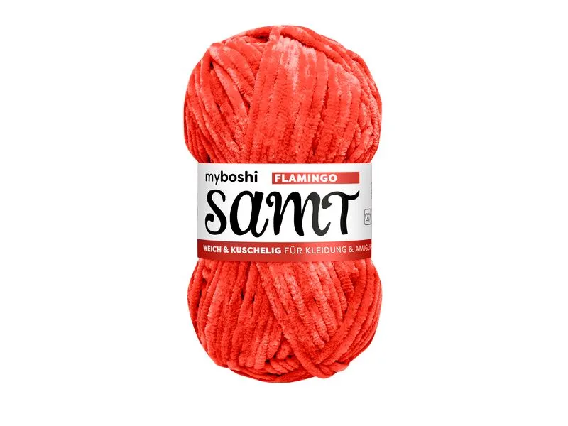 myBoshi Wolle Chenille Samt Flamingo 100 g, 100 m myBoshi Wolle Chenille Samt Flamingo 100 g, 100 m