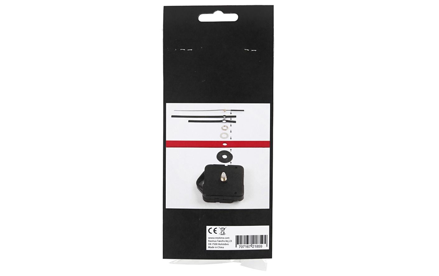 Creativ Company Uhrwerk Schwarz, max. Plattenstärke: 6 mm