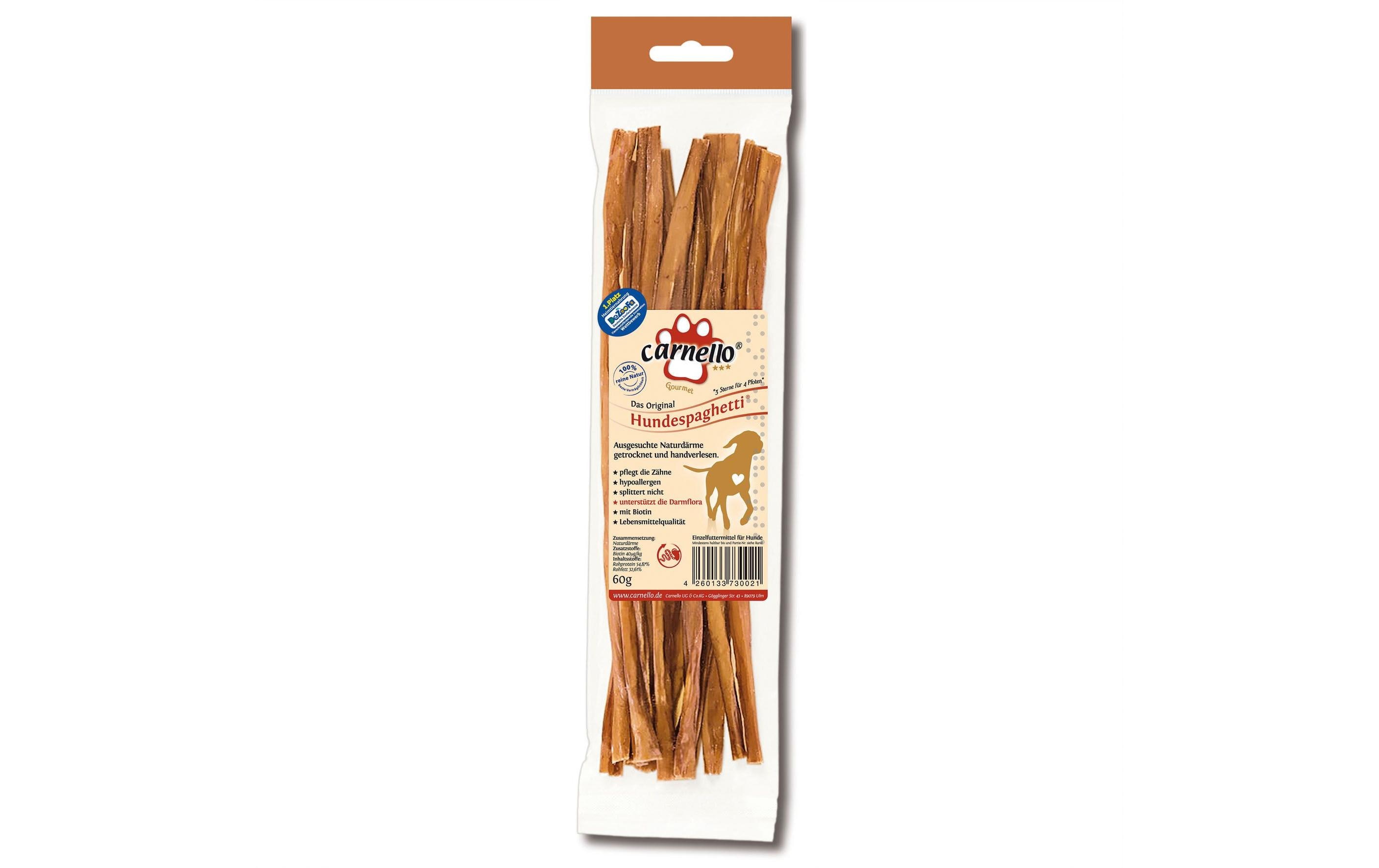 Carnello Kausnack Hundespaghetti 24 cm, 60 g