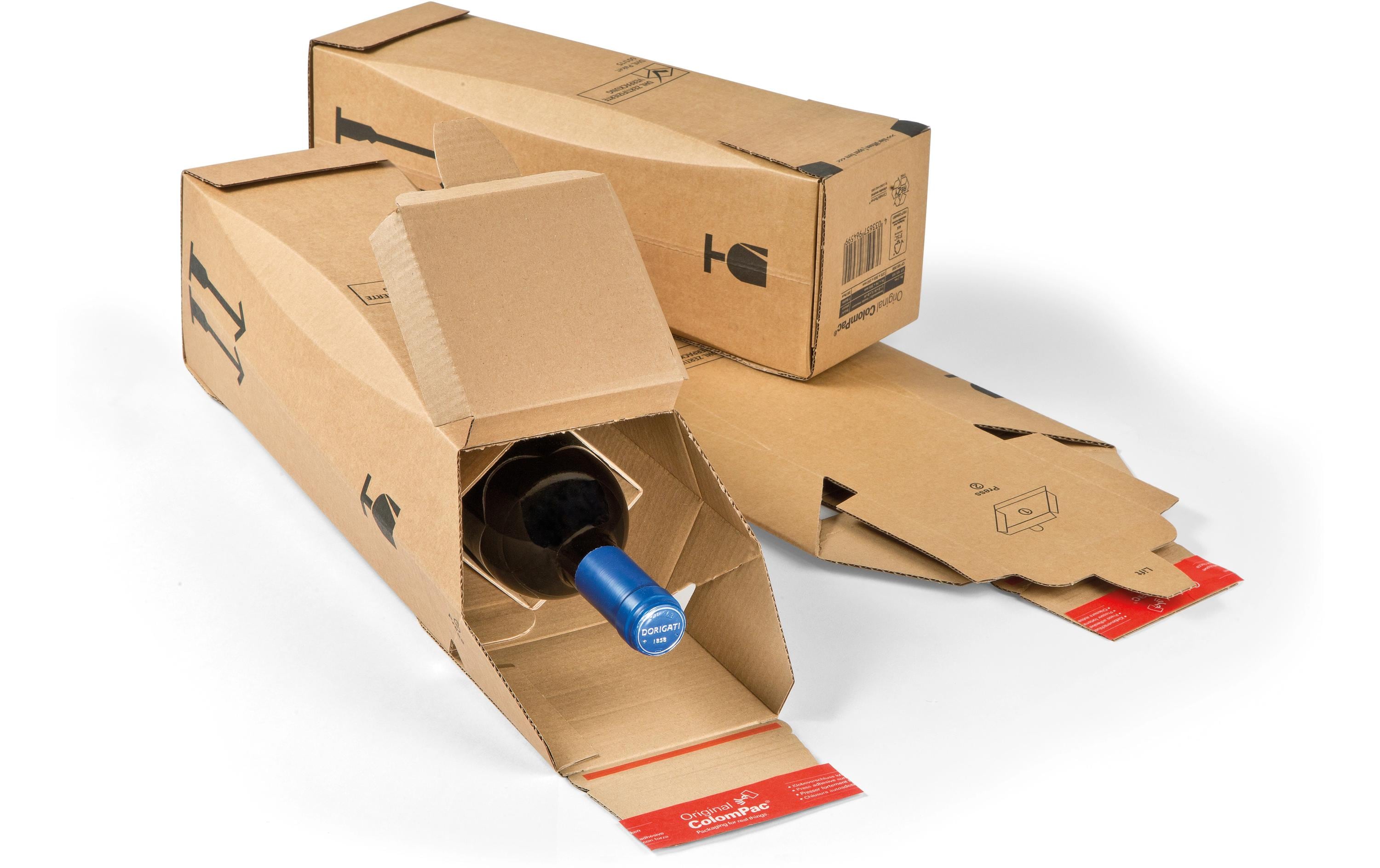 Antalis Flaschenversandkarton 305 x 74 x 74 mm Braun