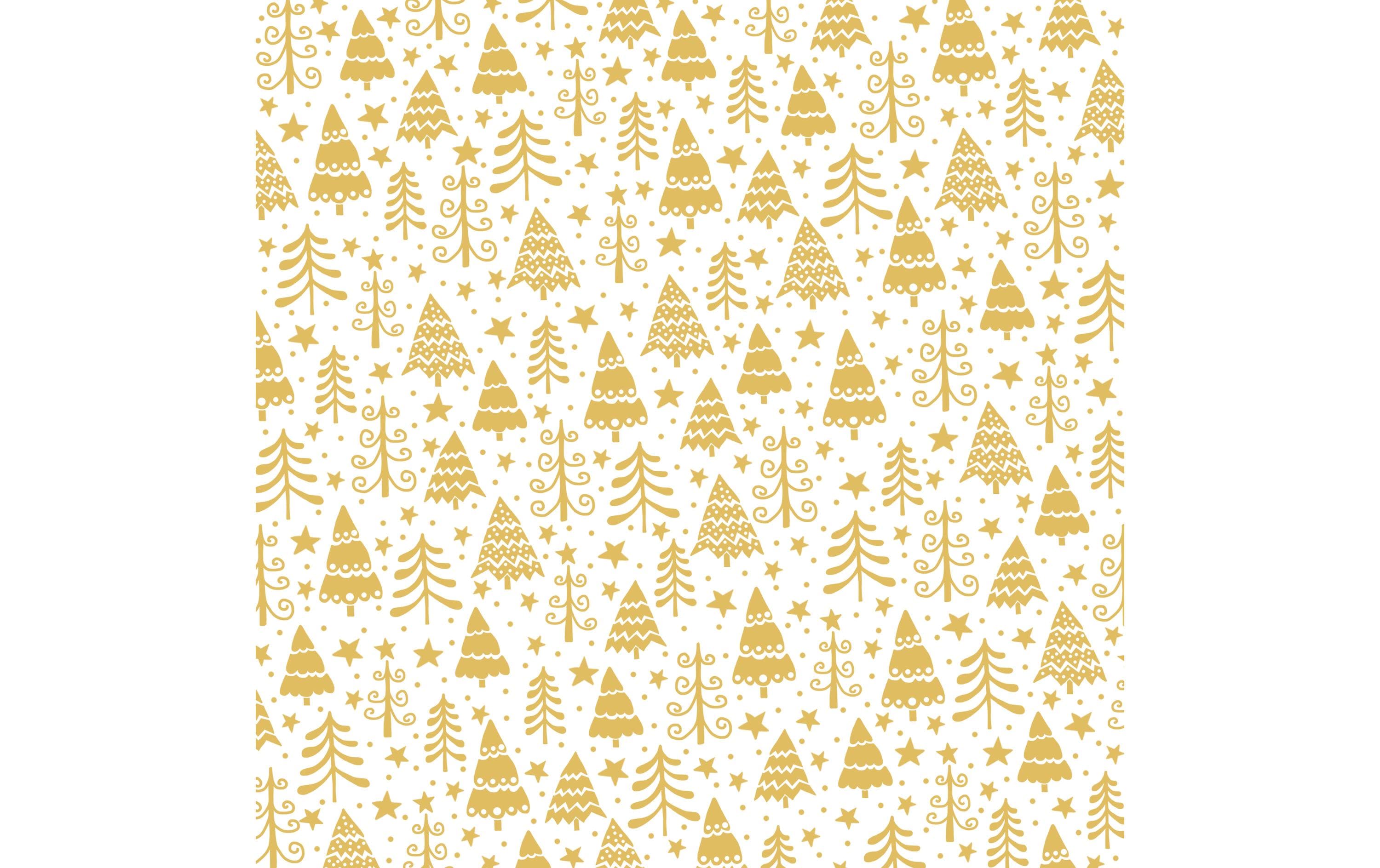 Braun + Company Weihnachtsservietten Golden Forest 33 cm x 33 cm, 20 Stück
