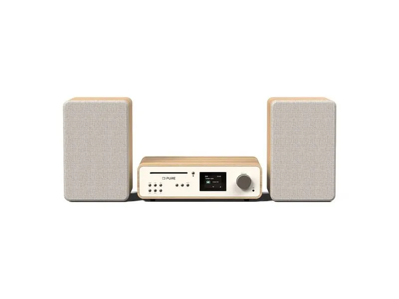 Pure Micro-HiFi Anlage Classic Stereo Eiche/Weiss Pure Micro-HiFi Anlage Classic Stereo Eiche/Weiss