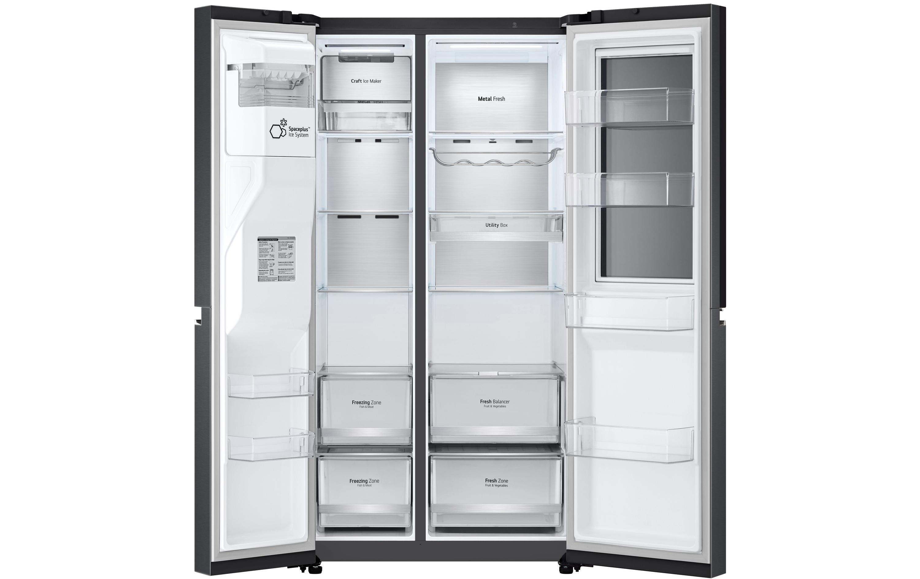 LG Foodcenter GSXV90MCDE Matte Black Steel LG Foodcenter GSXV90MCDE Matte Black Steel