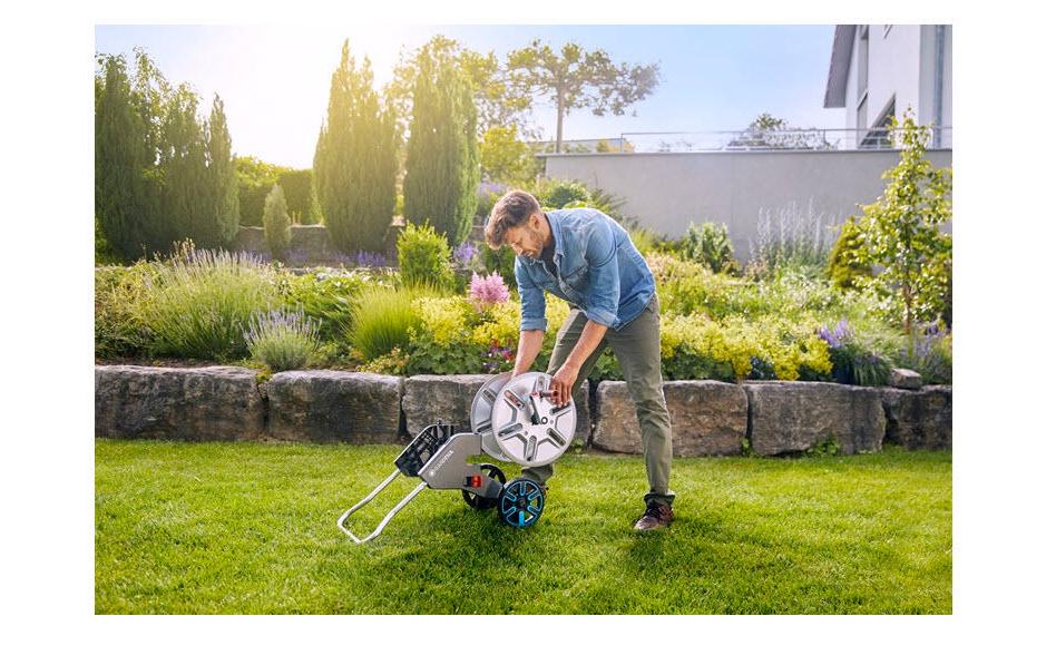 GARDENA Metall-Schlauchwagen AquaRoll M, leer