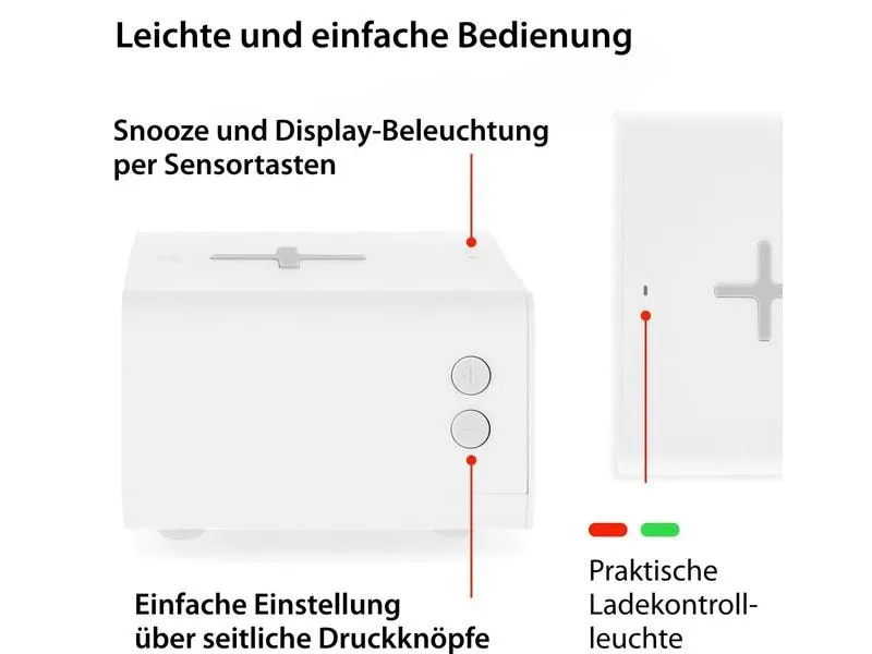 ADE Digitalwecker mit Temperaturanzeige ADE Digitalwecker mit Temperaturanzeige