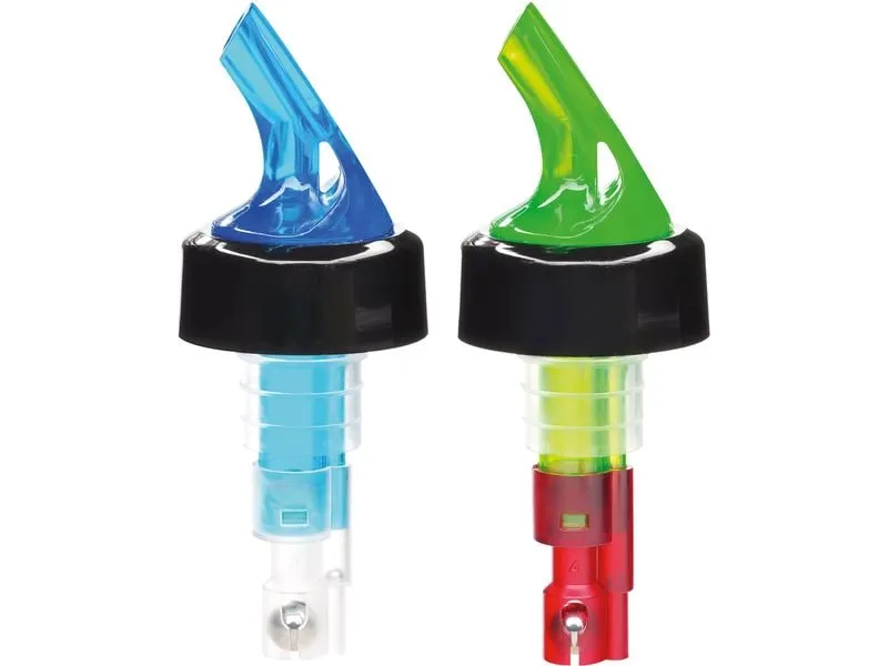 Westmark Spirituosen-Dosierer Posi Pour 2 Stück, Blau/Grün, 4 cl
