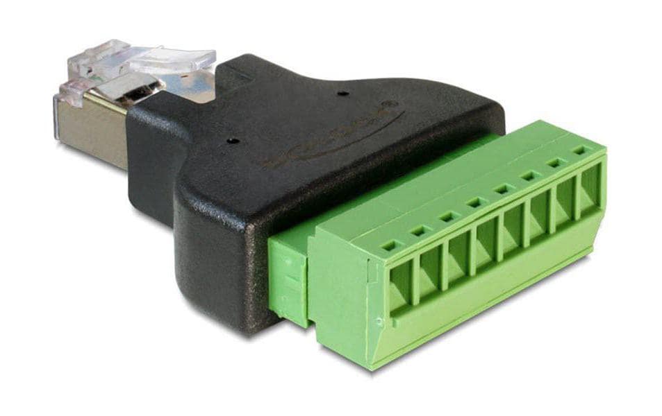 Delock Terminalblock RJ45 m 8 Pins 1 Stück