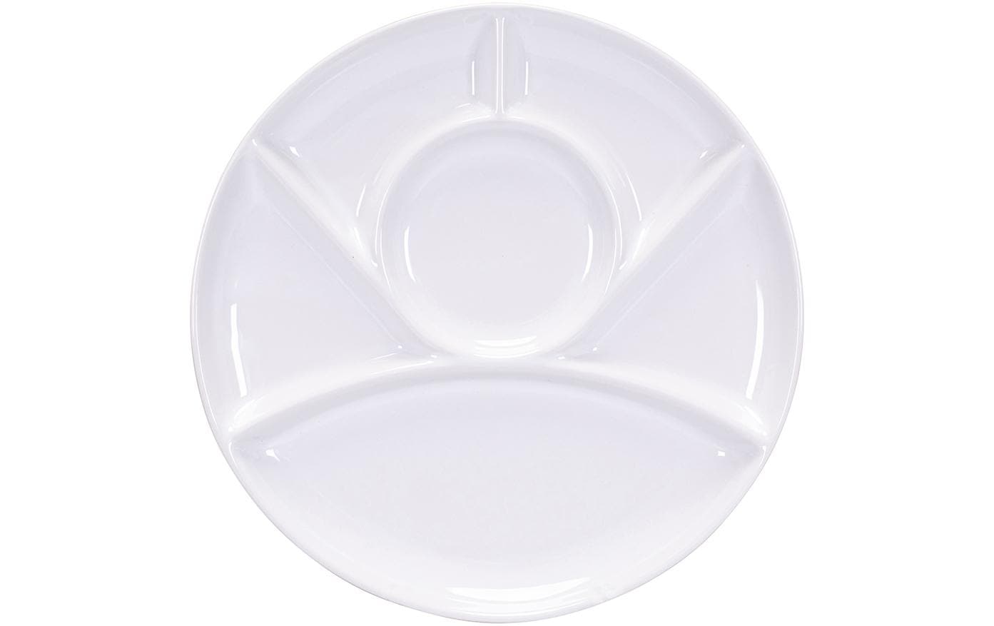 Kadastar Fondue-Teller Classic, 26 cm Weiss