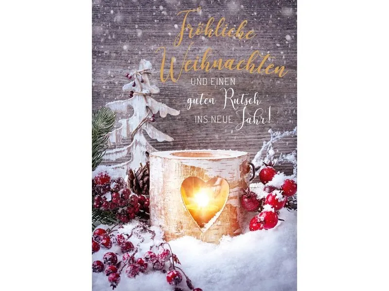 ABC Weihnachtskarten-Set A6, 5 Stück