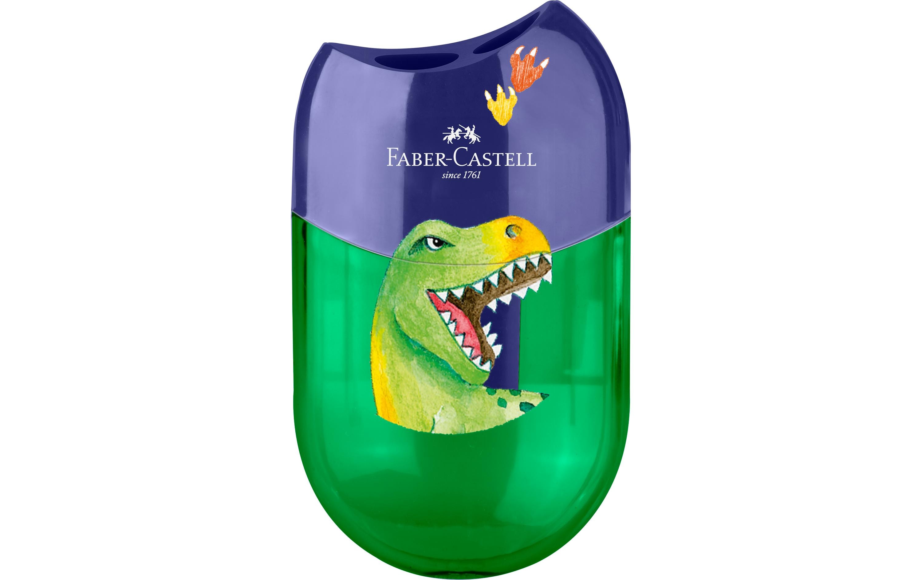 Faber-Castell Doppelspitzdose Dino Für Standard und Jumbo Stifte