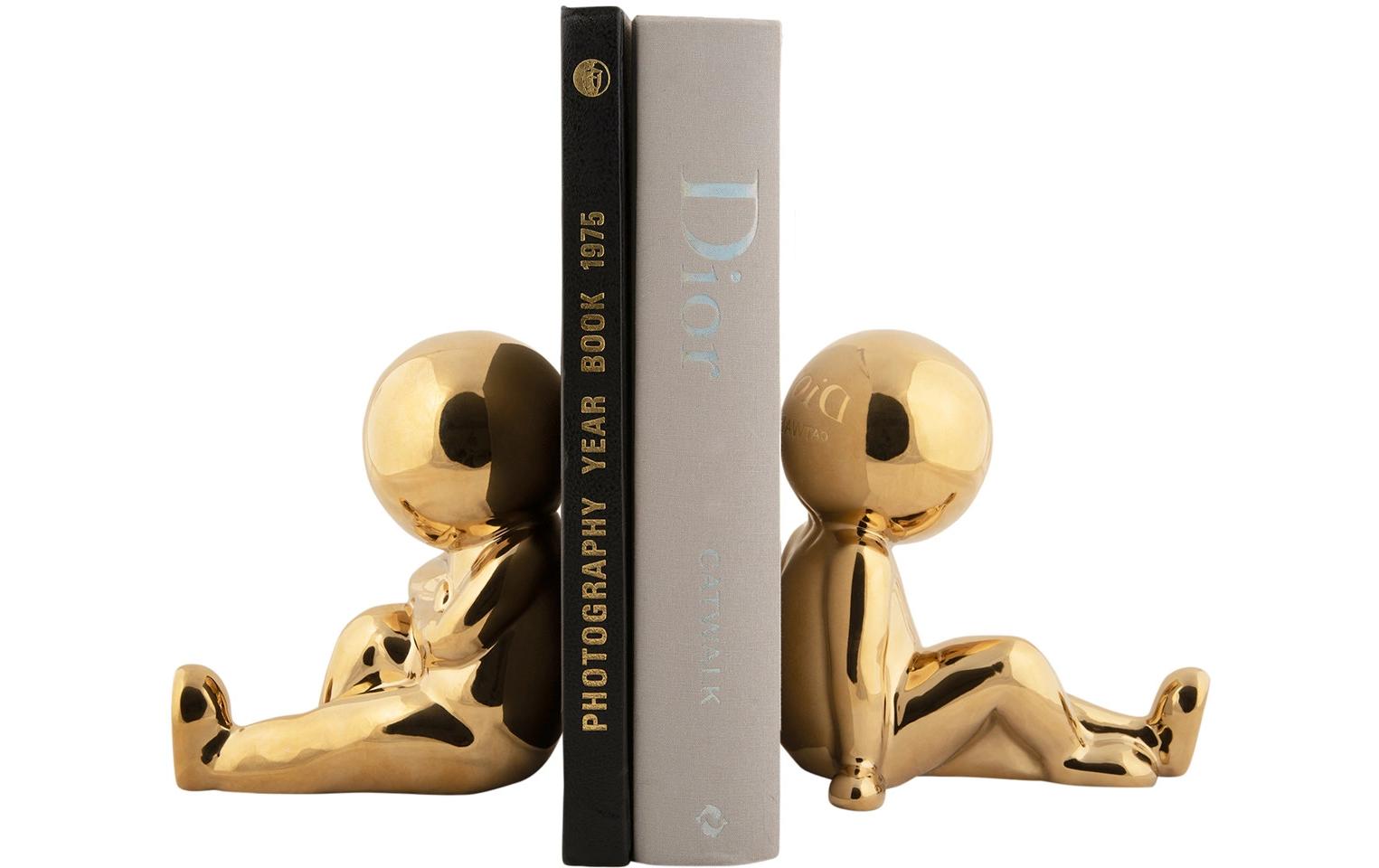 present time Buchstütze Joey 2 Stück, Gold