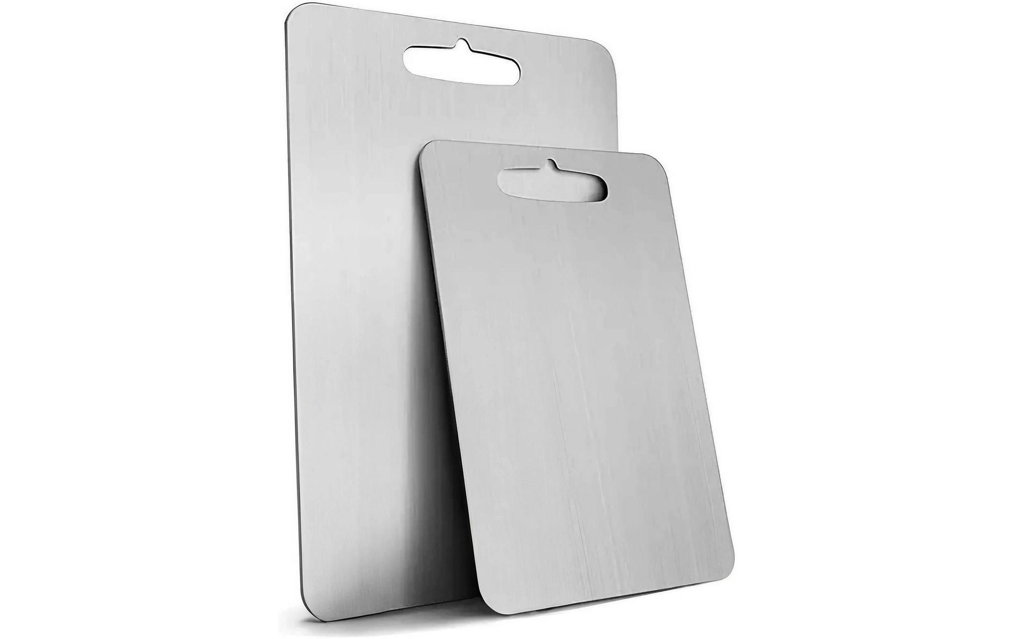 Hermia Schneidebrett-Set aus Edelstahl 15 cm/20 cm x 25 cm/30 cm