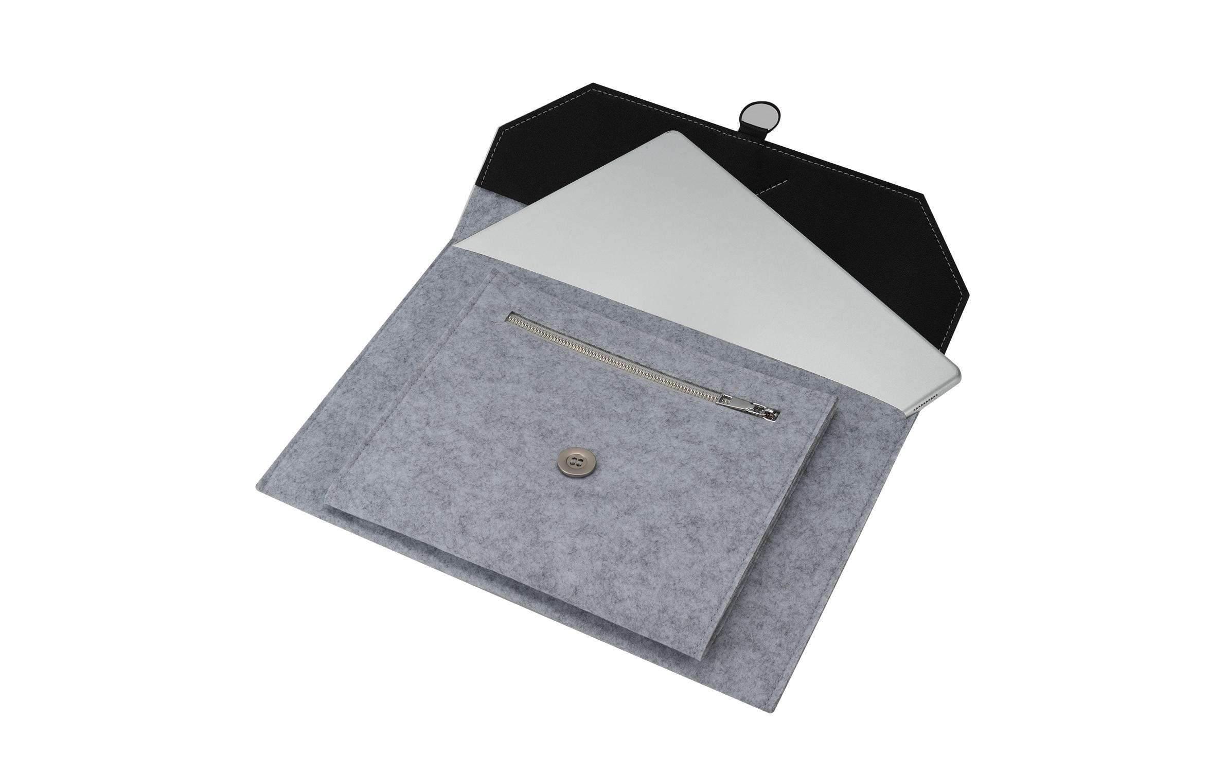 4smarts Laptop/Tablet Schutztasche 13 Zoll FeltyBag grau