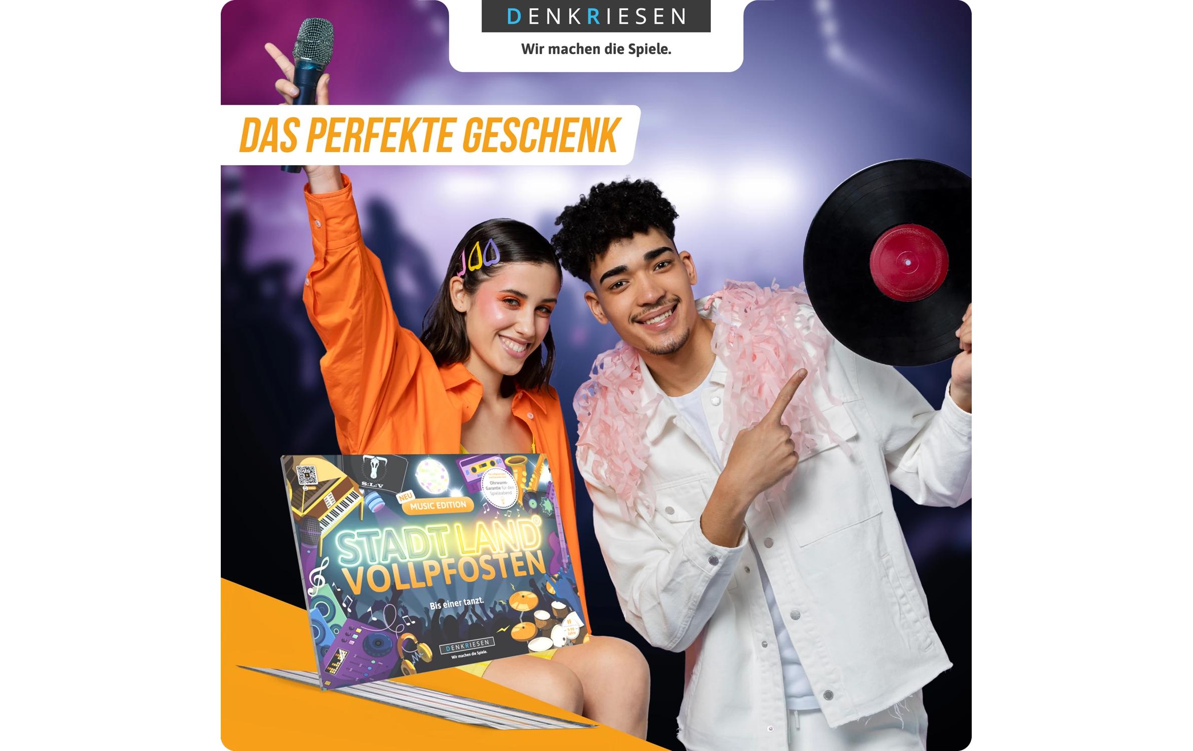 Denkriesen Familienspiel Stadt Land Vollpfosten Music Edition -DE-
