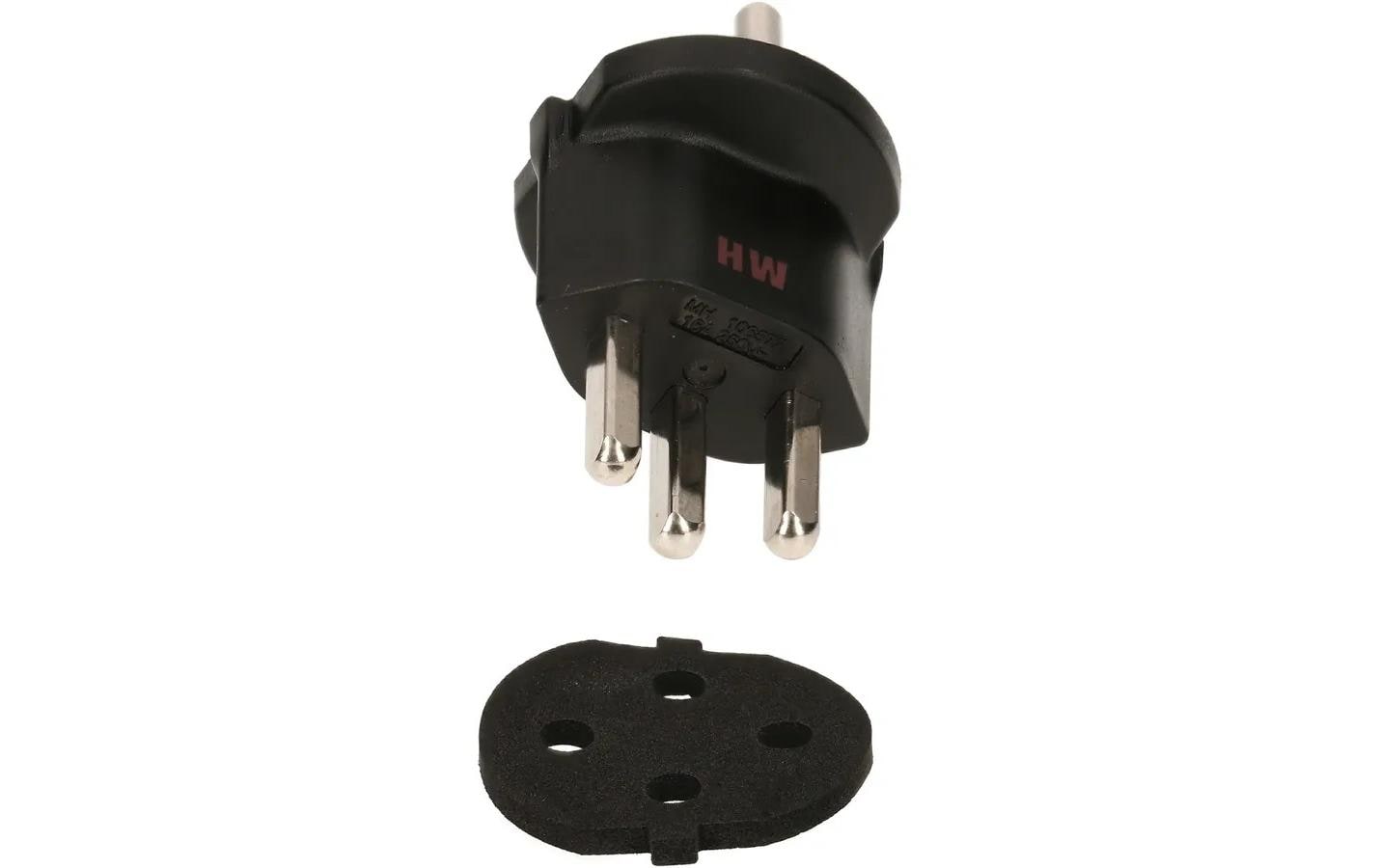 Max Hauri Fixadapter Schuko – T23 IP44, Schwarz Max Hauri Fixadapter Schuko – T23 IP44, Schwarz