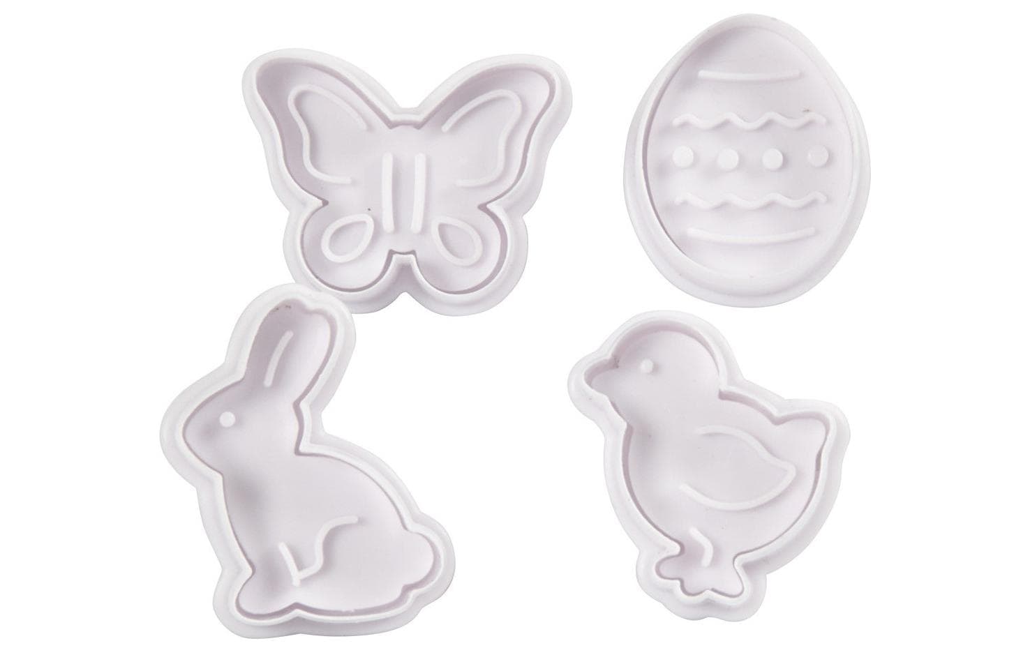 Creativ Company Guetzli-Ausstecher Ostern mit Stempelgriff, 4-teilig Creativ Company Guetzli-Ausstecher Ostern mit Stempelgriff, 4-teilig