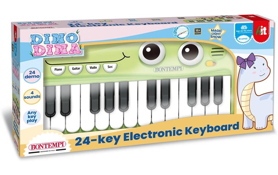 Bontempi Musikinstrument Elektronik-Keyboard blau 24 Tasten