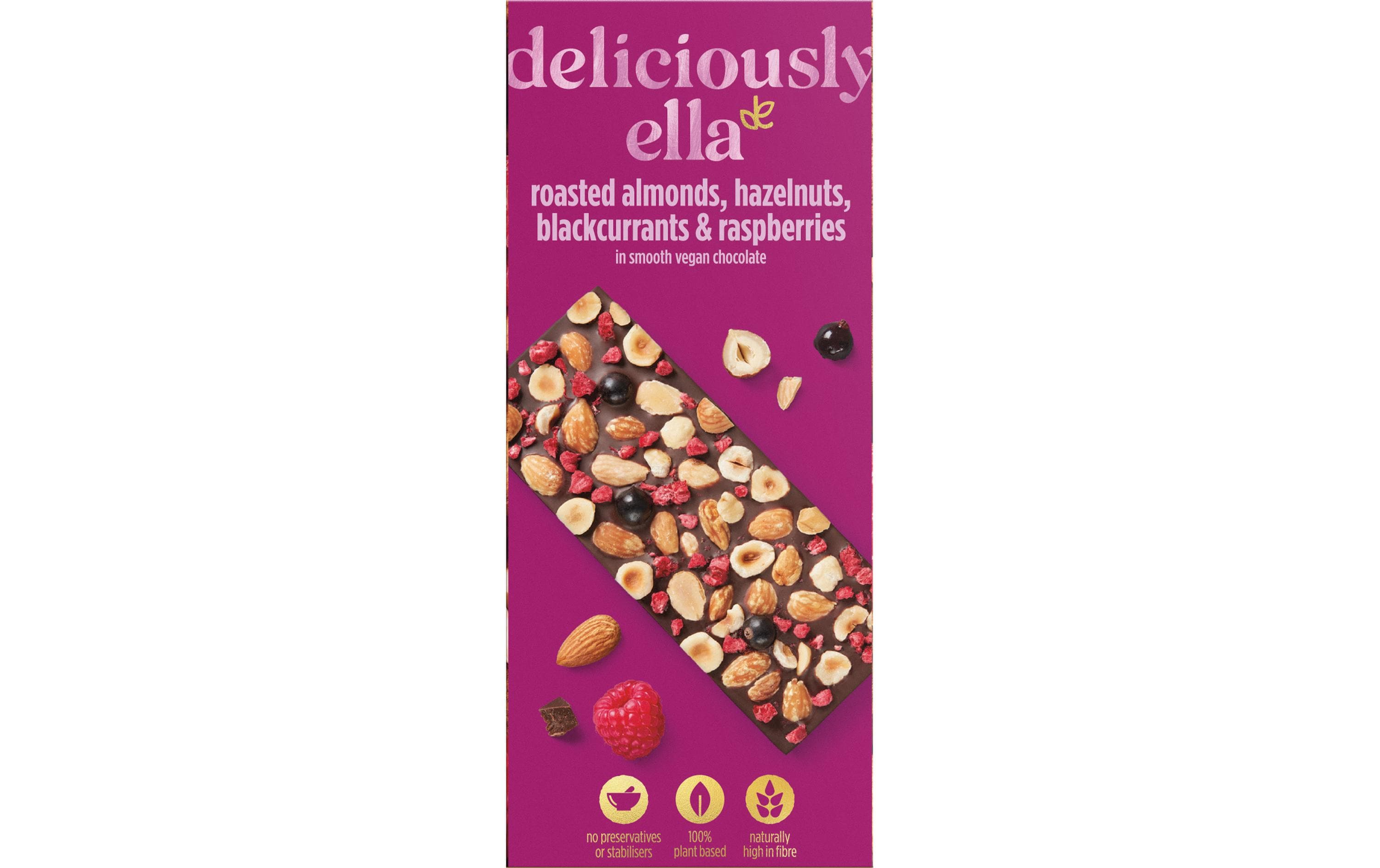 Deliciously Ella Tafelschokolade Mixed Berry & Nut 85 g