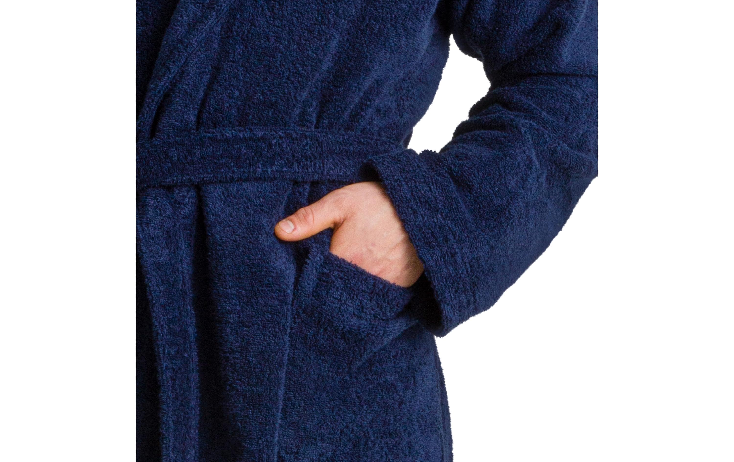 Möve Bademantel Superwuschel XL, Blau