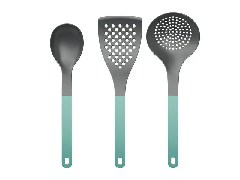 Rosti Kochbesteck-Set Optima 3-teilig aus Nylon, Nordic Green Grün
