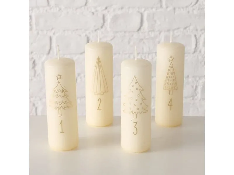 Boltze Weihnachtskerze Advent Gold