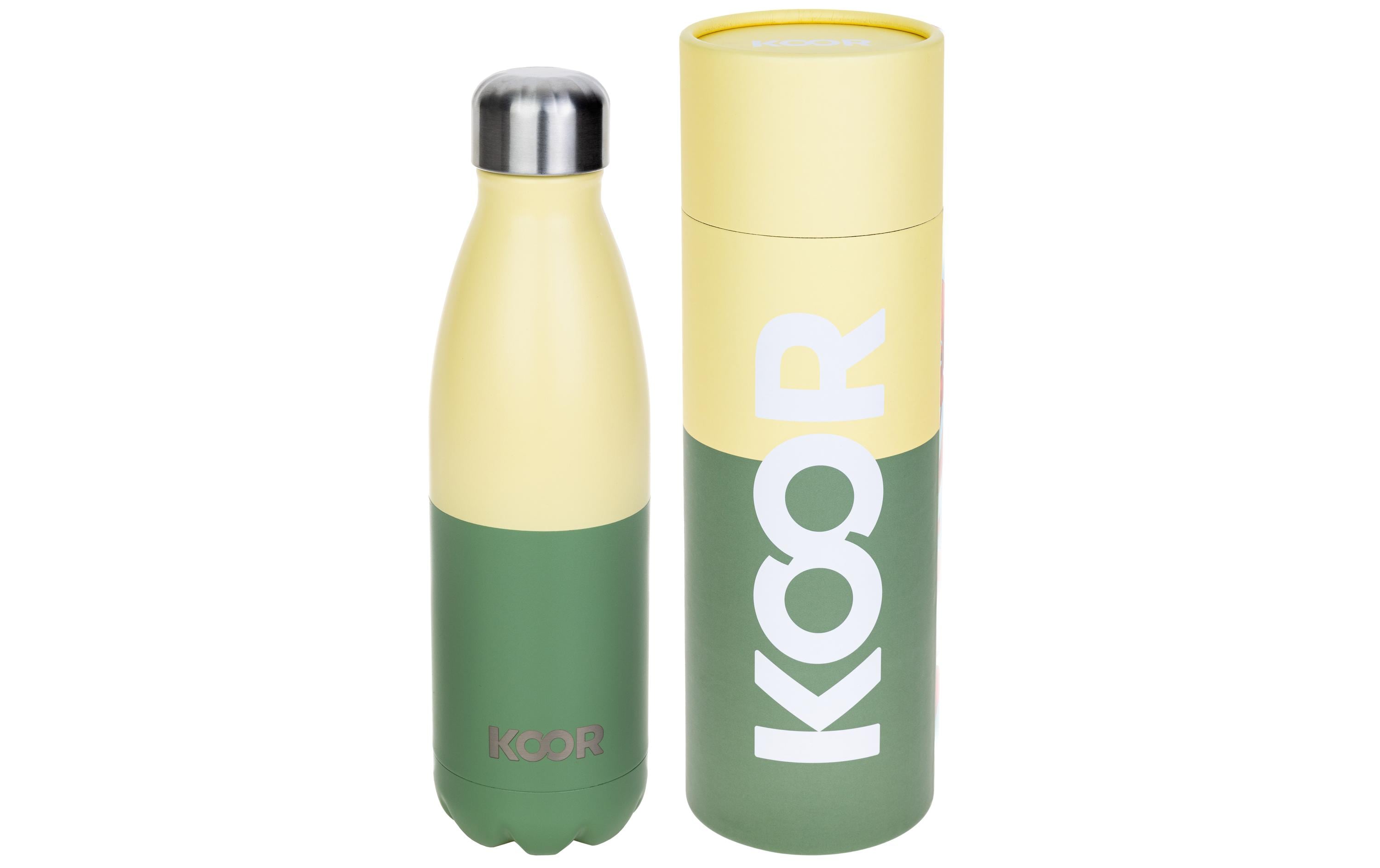 KOOR Trinkflasche Giallo / Oliva 500 ml KOOR Trinkflasche Giallo / Oliva 500 ml