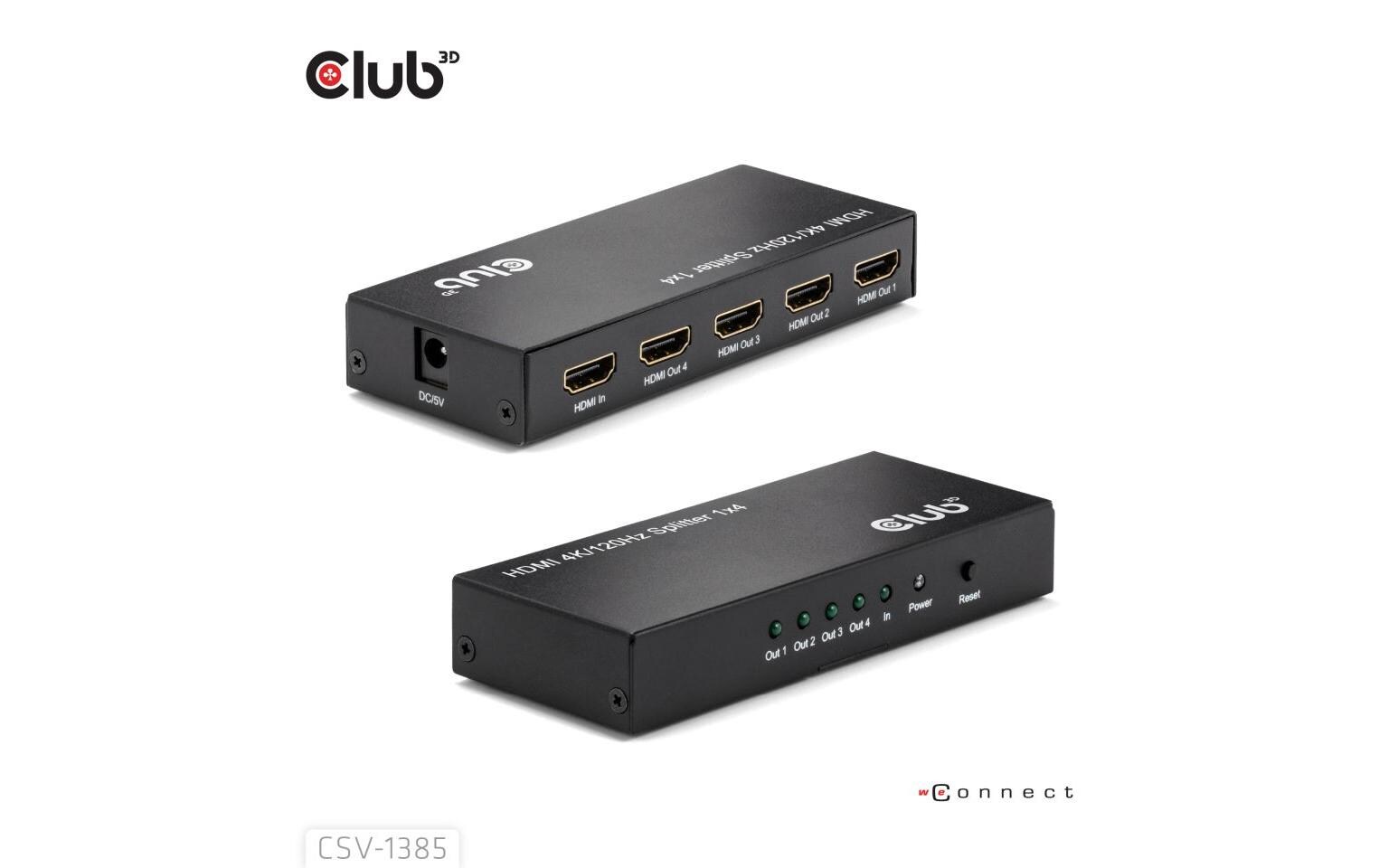 Club 3D 4-Port Signalsplitter CSV-1385