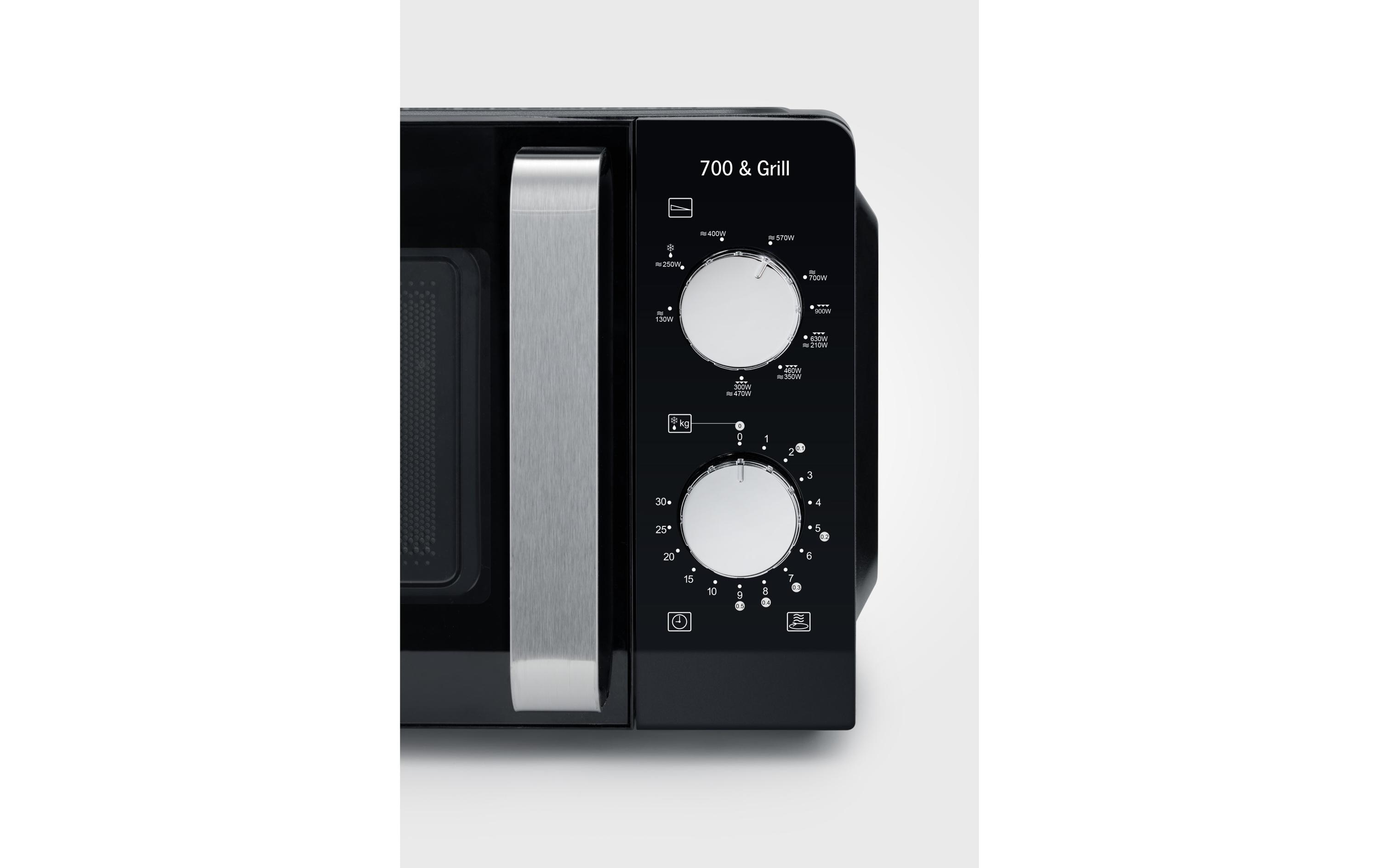 Severin Mikrowelle mit Grill MW 7781 Schwarz/Silber Severin Mikrowelle mit Grill MW 7781 Schwarz/Silber