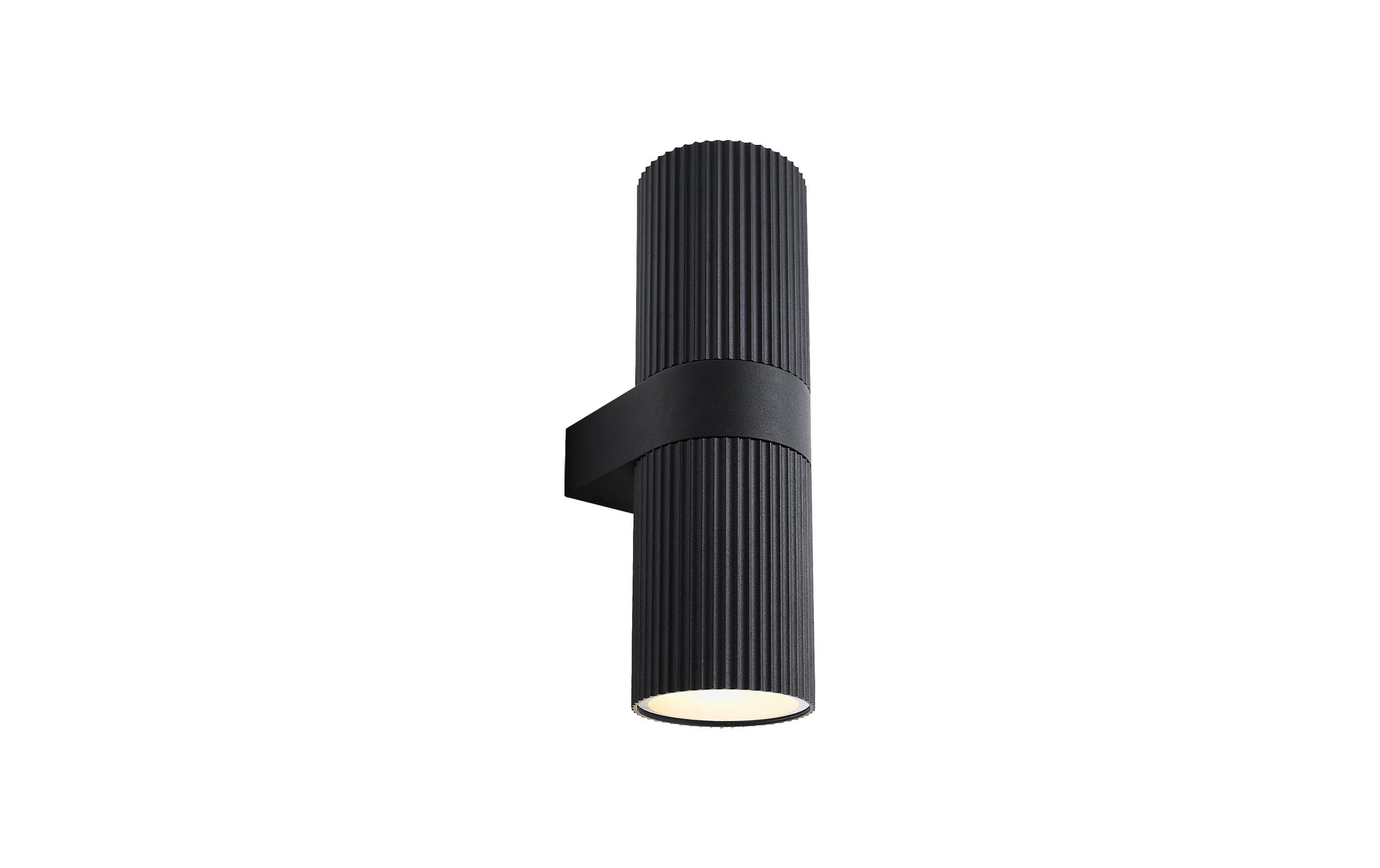 Nordlux Wandleuchte Kyklop Ripple 15W, E27, IP54, Schwarz