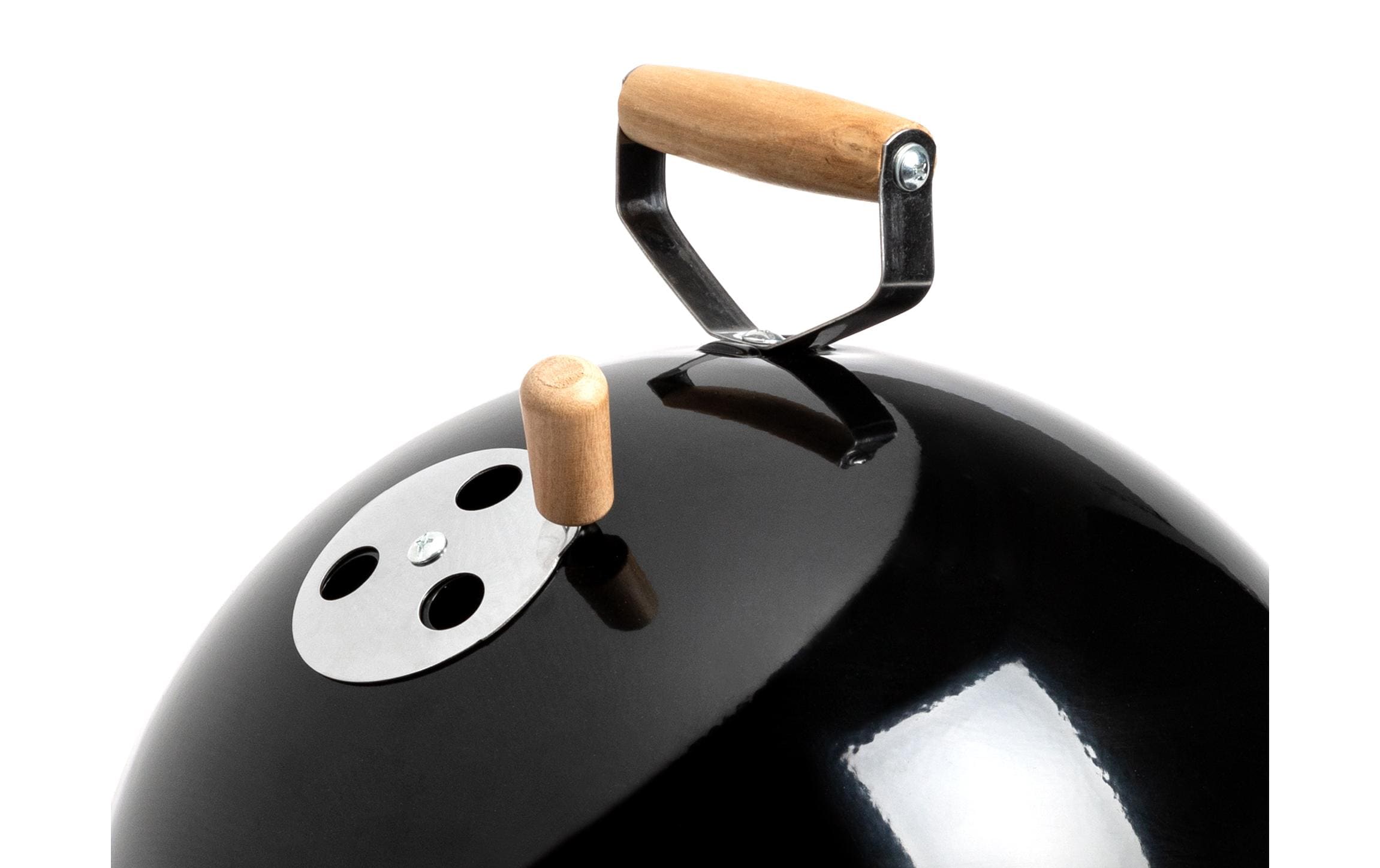 Krafter Holzkohlegrill Mini, 29 cm, Schwarz