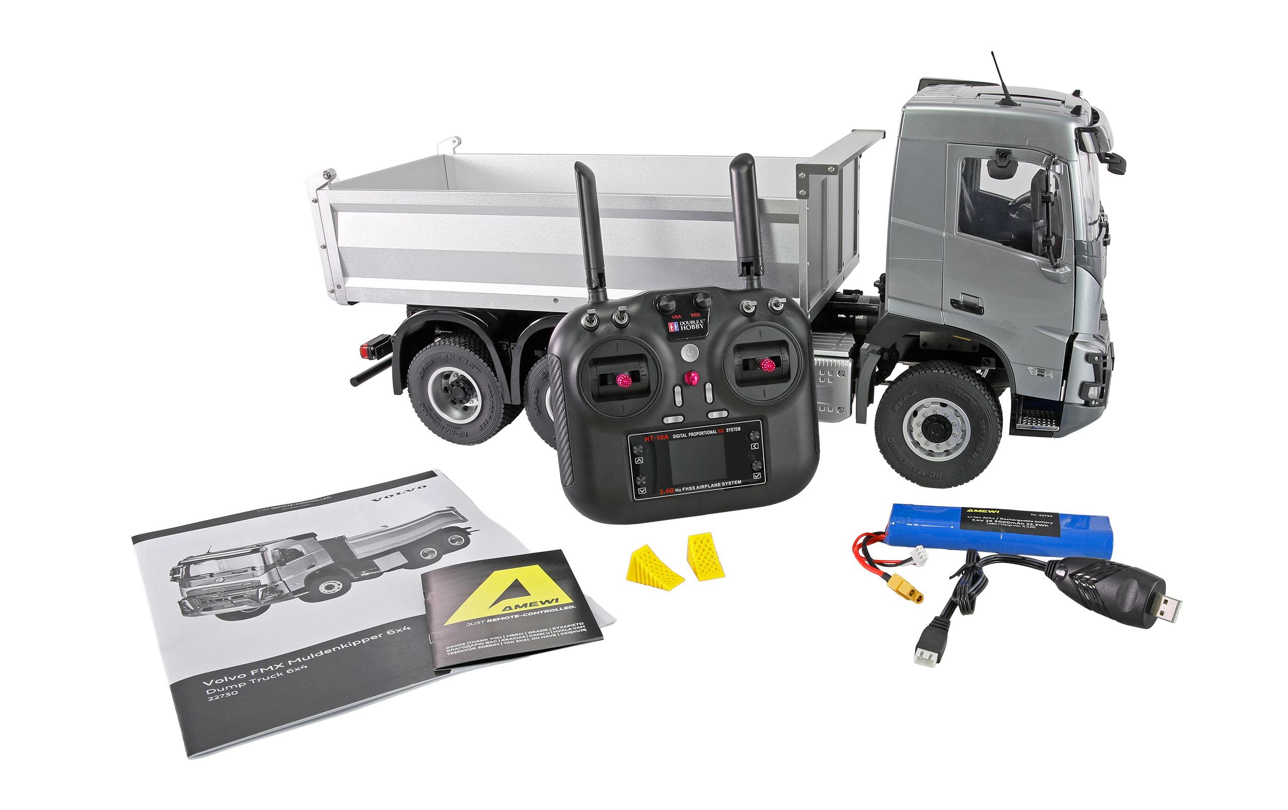 Amewi Volvo FMX E015 Muldenkipper 6 x 4 1:14 RTR Silber Amewi Volvo FMX E015 Muldenkipper 6 x 4 1:14 RTR Silber