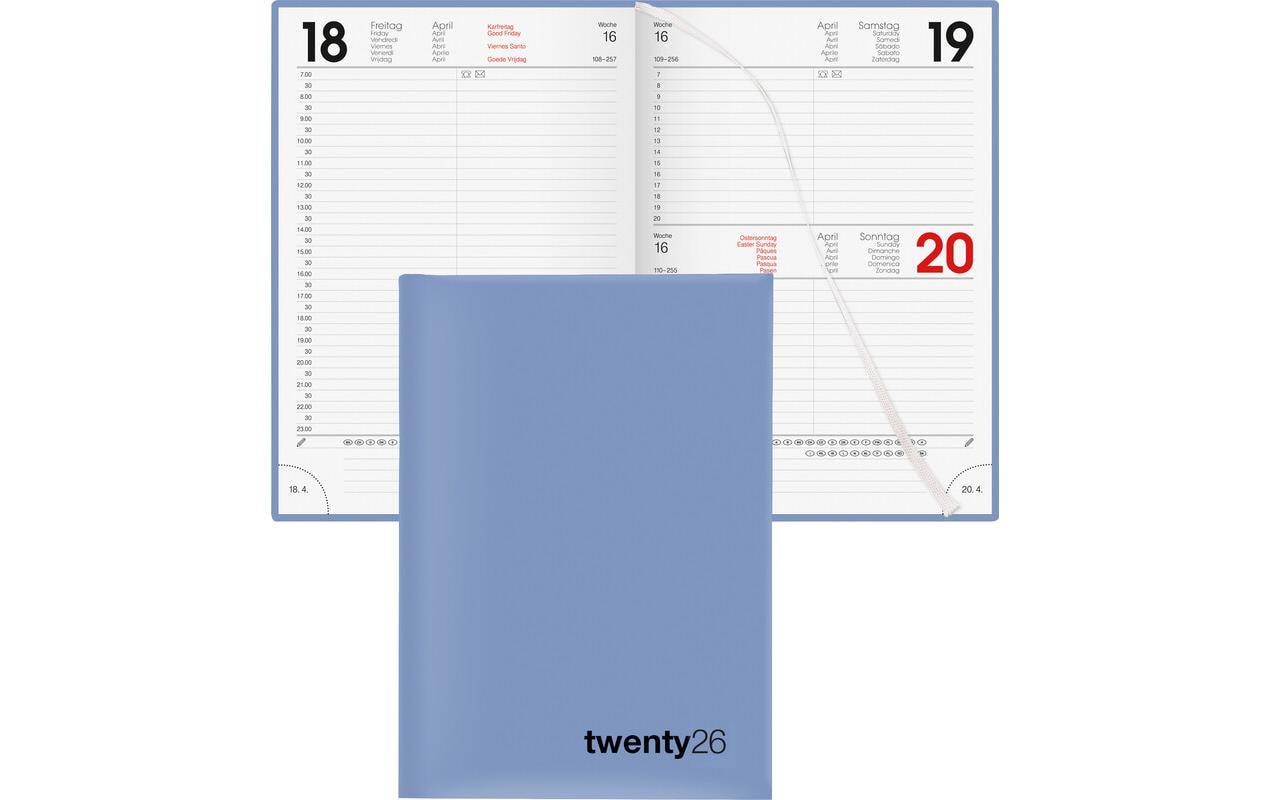 Biella Geschäftsagenda Colorful Blau, 1T/1S, 14.5 x 20.5 cm Biella Geschäftsagenda Colorful Blau, 1T/1S, 14.5 x 20.5 cm