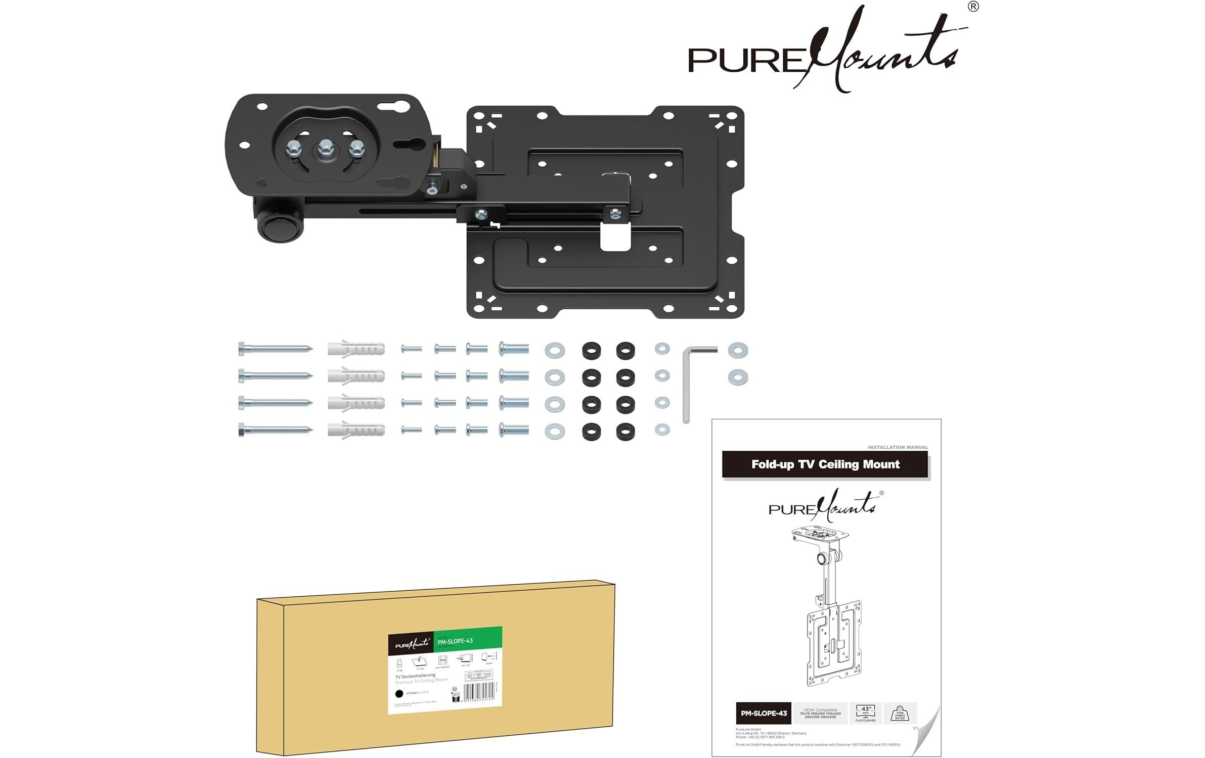 PureMounts Deckenhalterung PM-SLOPE-27