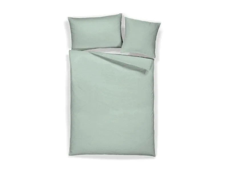 Home Fashion Duvetbezug Halbleinen uni jade 200 x 210 cm Home Fashion Duvetbezug Halbleinen uni jade 200 x 210 cm
