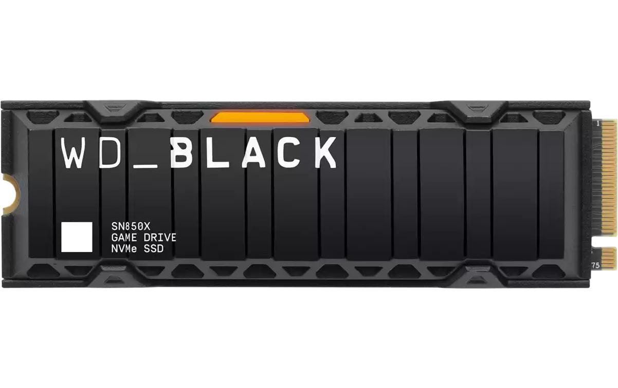 WD Black SSD SN850X Gaming Heatsink M.2 2280 NVMe 2000 GB
