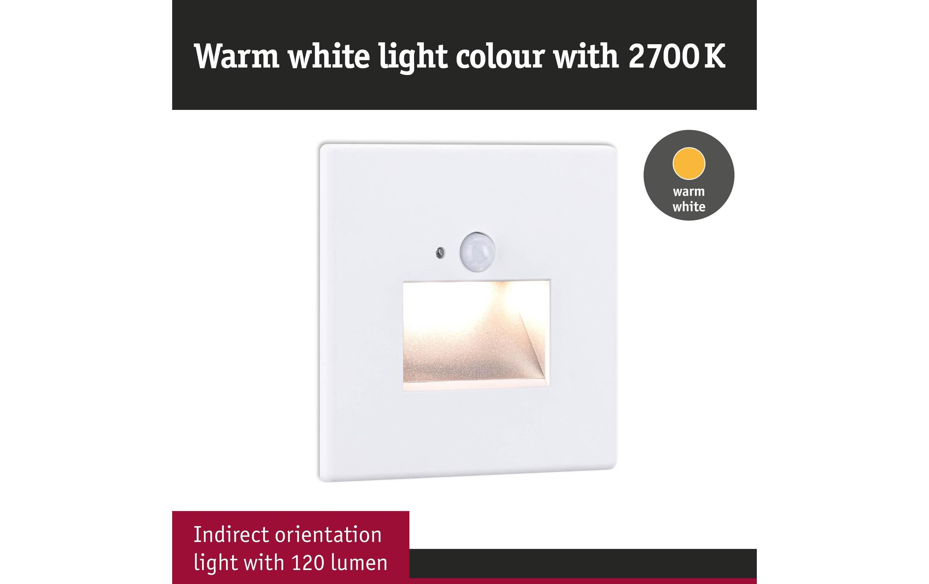 Paulmann LED Wandeinbauleuchte Edge Weiss matt