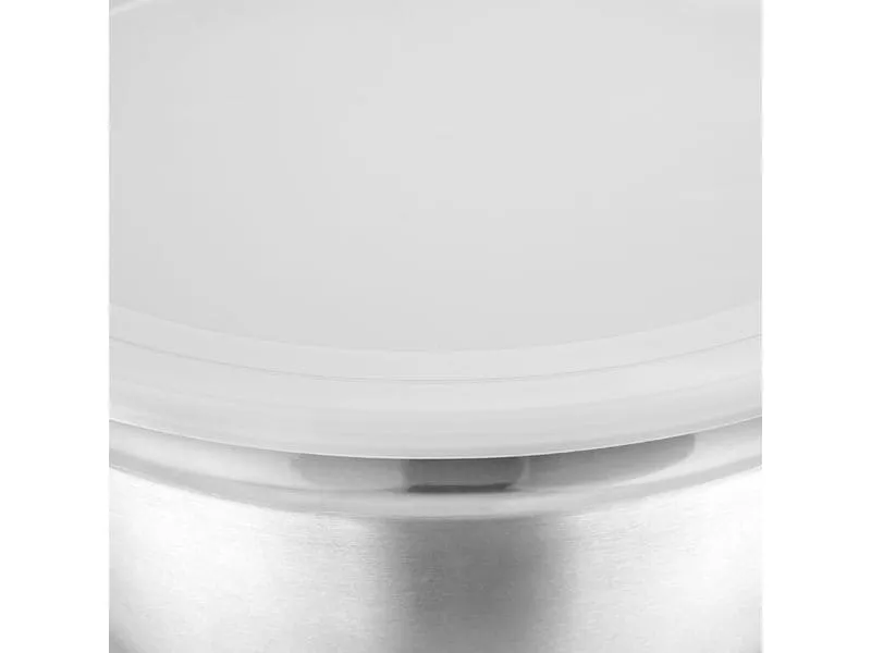 relaxdays Schüssel 14.5 cm/16 cm/18 cm/21.5 cm/26 cm,Silber/Weiss