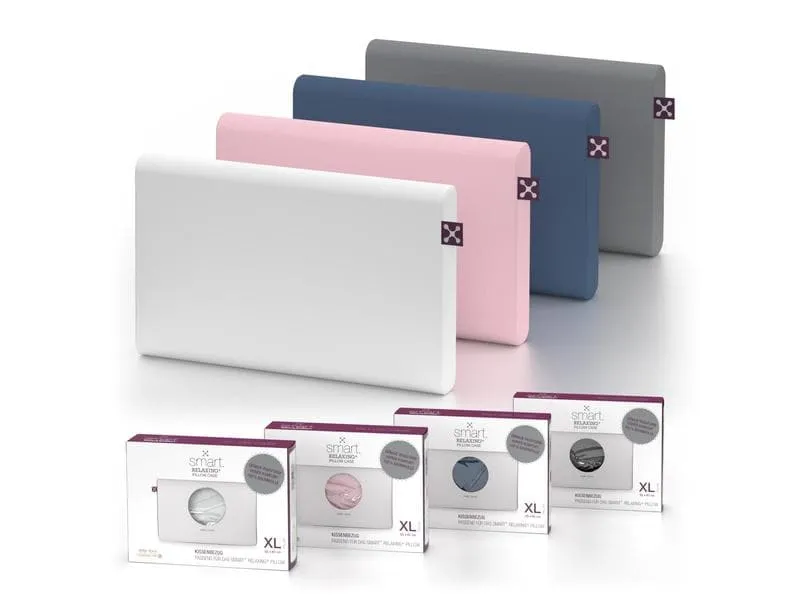 Smartsleep Kopfkissenbezug Relaxing + XL 60 x 40 x 7 cm, Weiss Smartsleep Kopfkissenbezug Relaxing + XL 60 x 40 x 7 cm, Weiss