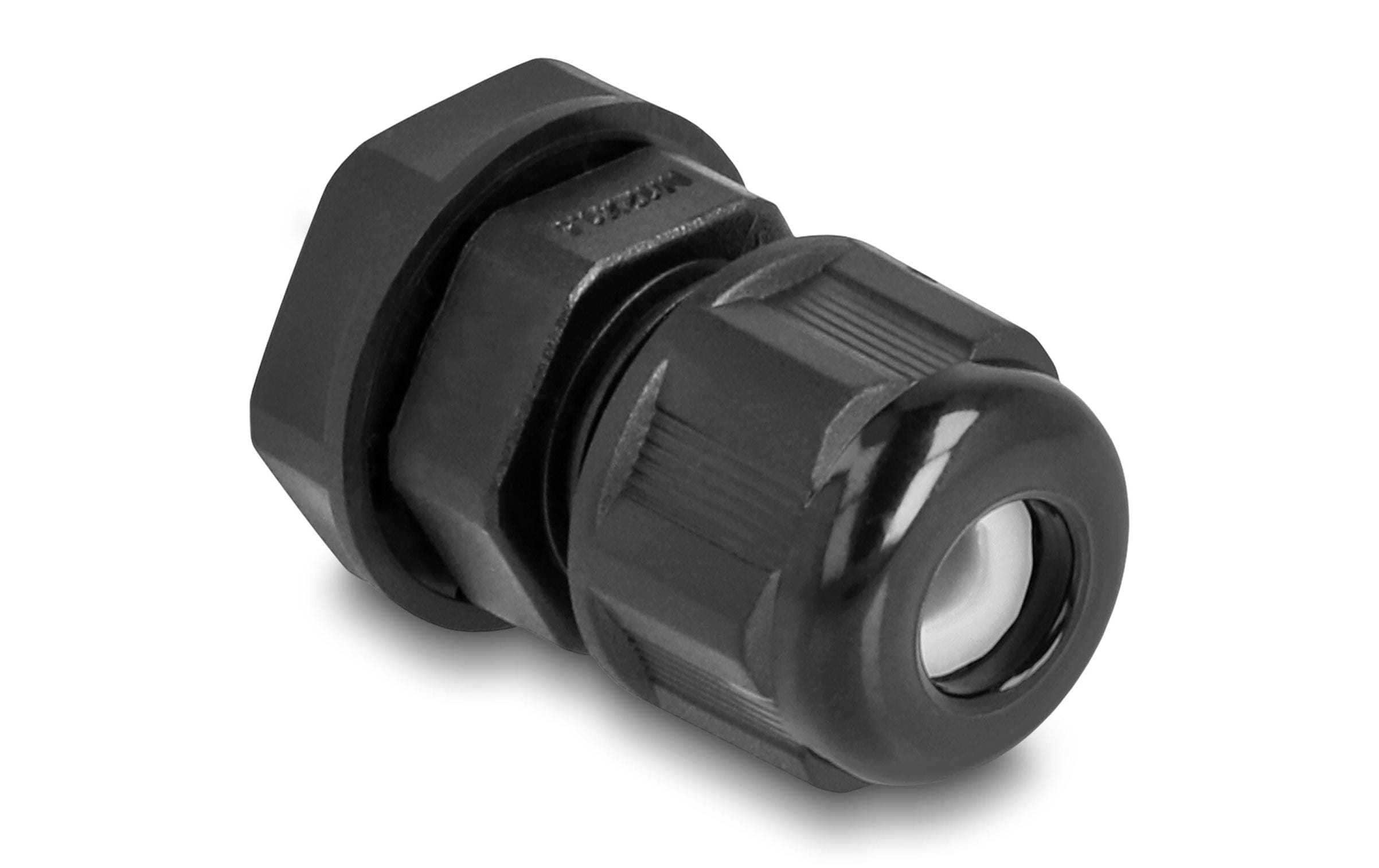 Delock Kabelverschraubung M12, schwarz 2 Stück Delock Kabelverschraubung M12, schwarz 2 Stück