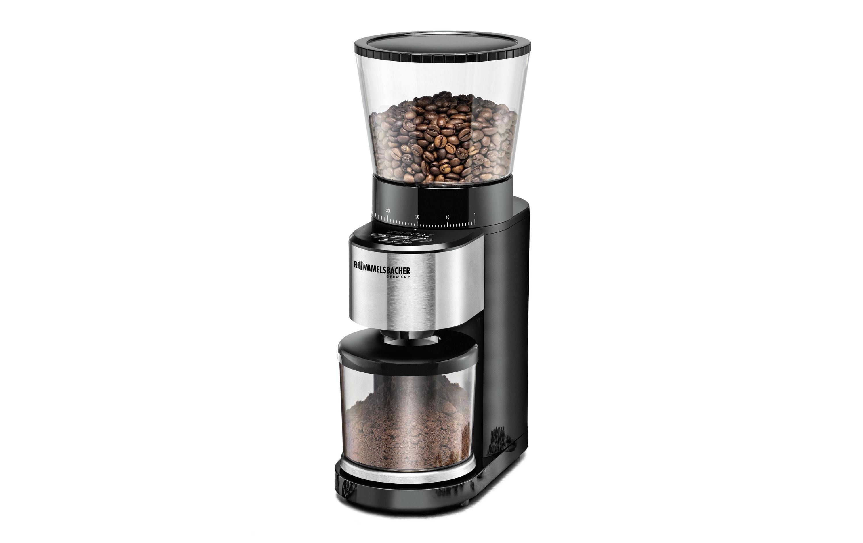 Rommelsbacher Kaffeemühle EMK 500 Schwarz/Silber