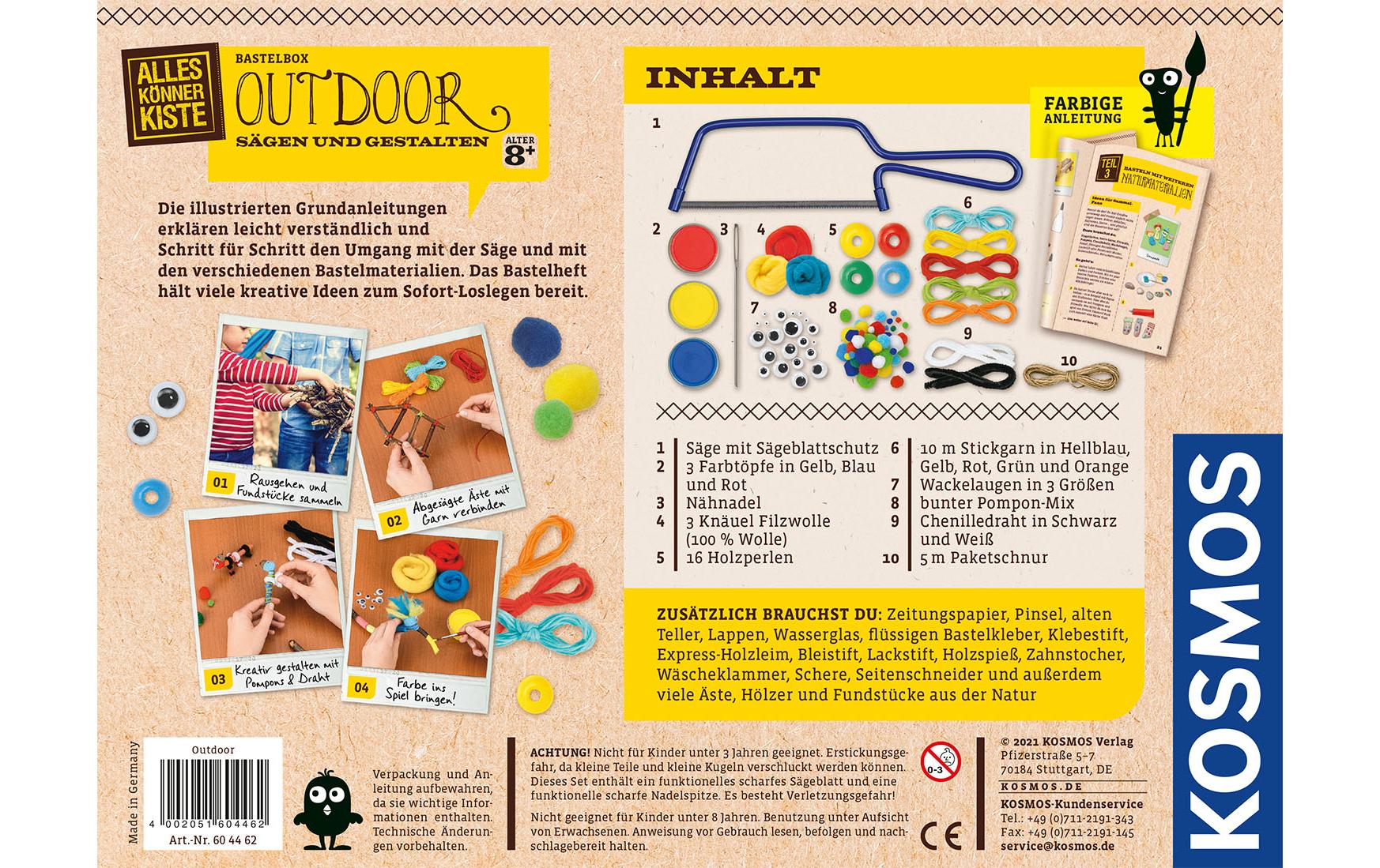 Kosmos Bastelbox Outdoor Sägen & Gestalten