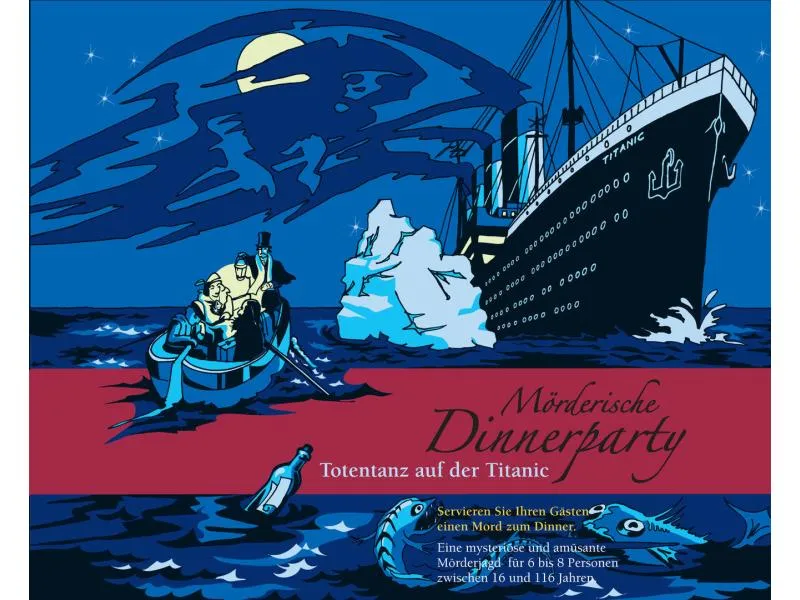 Blaubart Verlag Partyspiel Dinnerparty: Totentanz auf der Titanic Blaubart Verlag Partyspiel Dinnerparty: Totentanz auf der Titanic