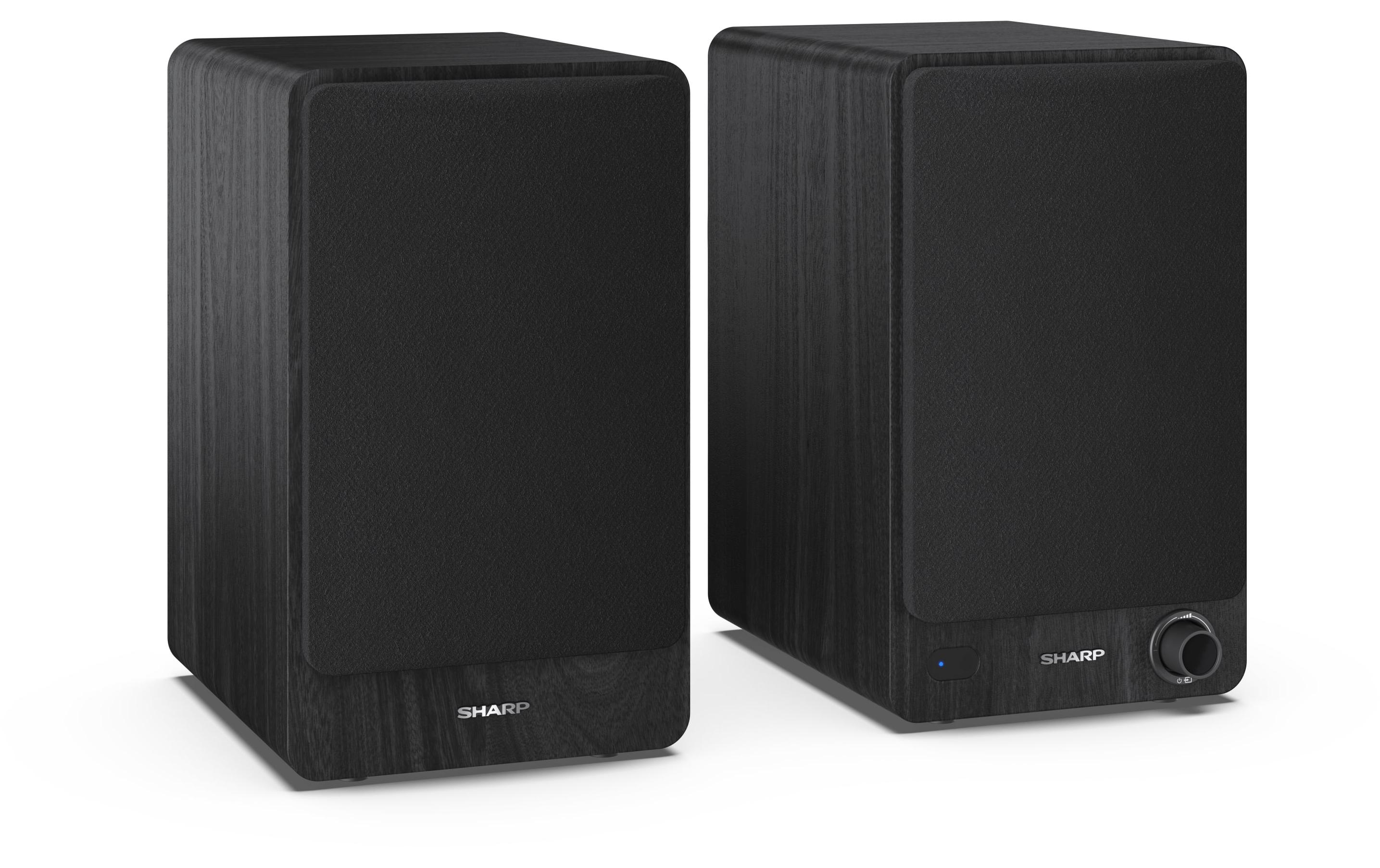 Sharp Regallautsprecher Paar CP-SS30 – Schwarz