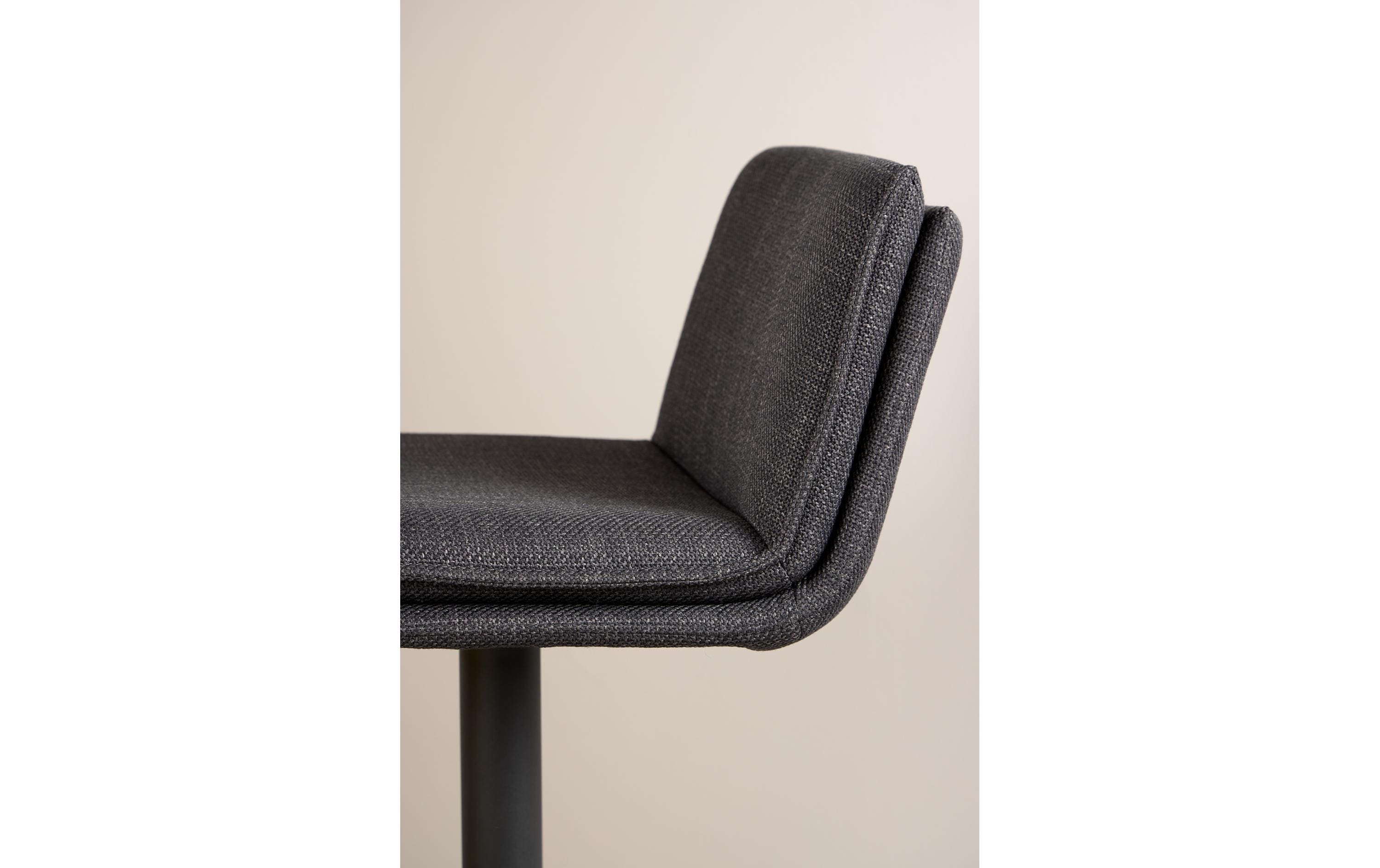 AC Design Barhocker Flynn, 2 Stück, 44 x 107 cm, Dunkelgrau